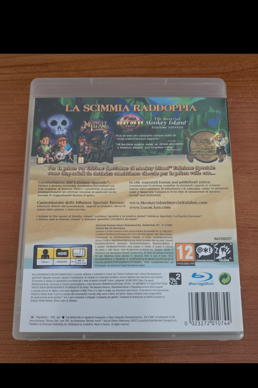 MONKEY ISLAND - PS3 PLAYSTATION 3 PAL ITALIANO  RARO