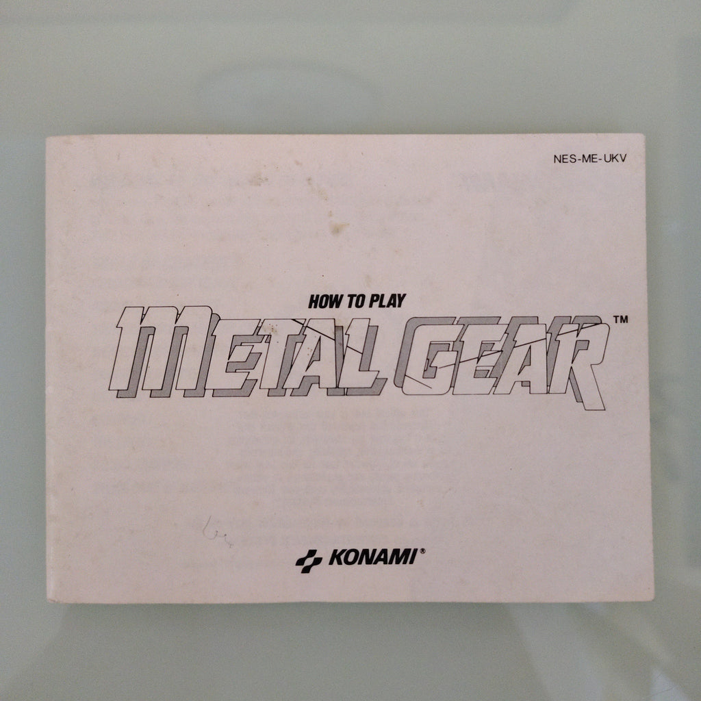 Metal Gear nes ( manuale )