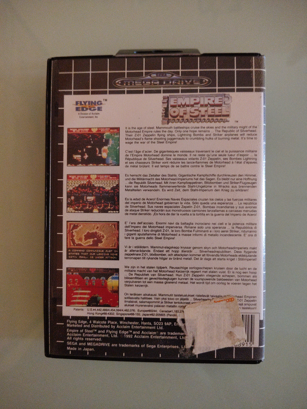 Empire of Steel - SEGA Mega Drive 16 bit (con scatola originale)