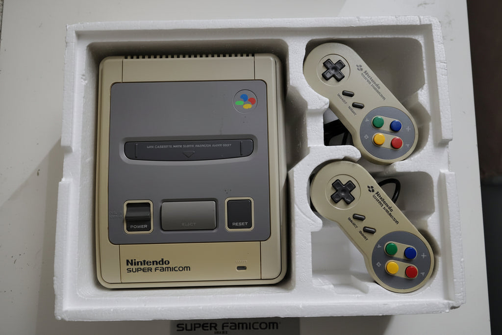 CONSOLE NINTENDO SUPER FAMICOM TESTED NTSC JAPAN VERSION VINTAGE BOXED 1991