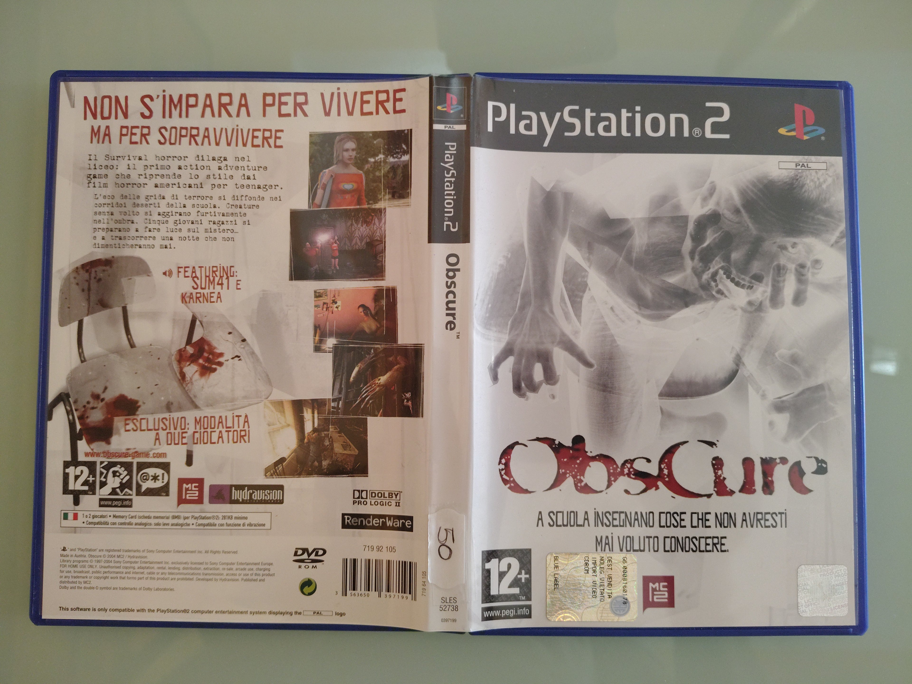 Obscure Ps2 Completo con Manuale e Copertina - Versione italiana