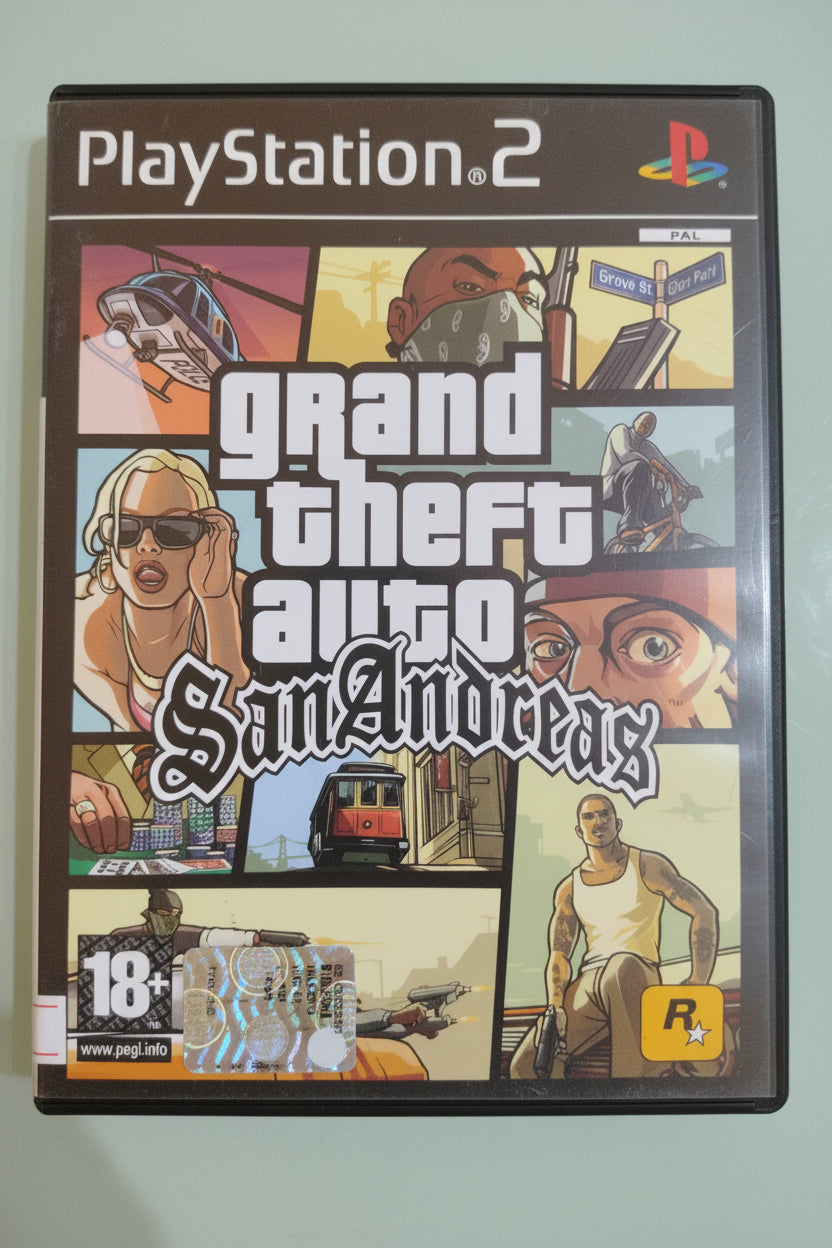 PS2 GRAND THEFT AUTO SAN ANDREAS PAL ita