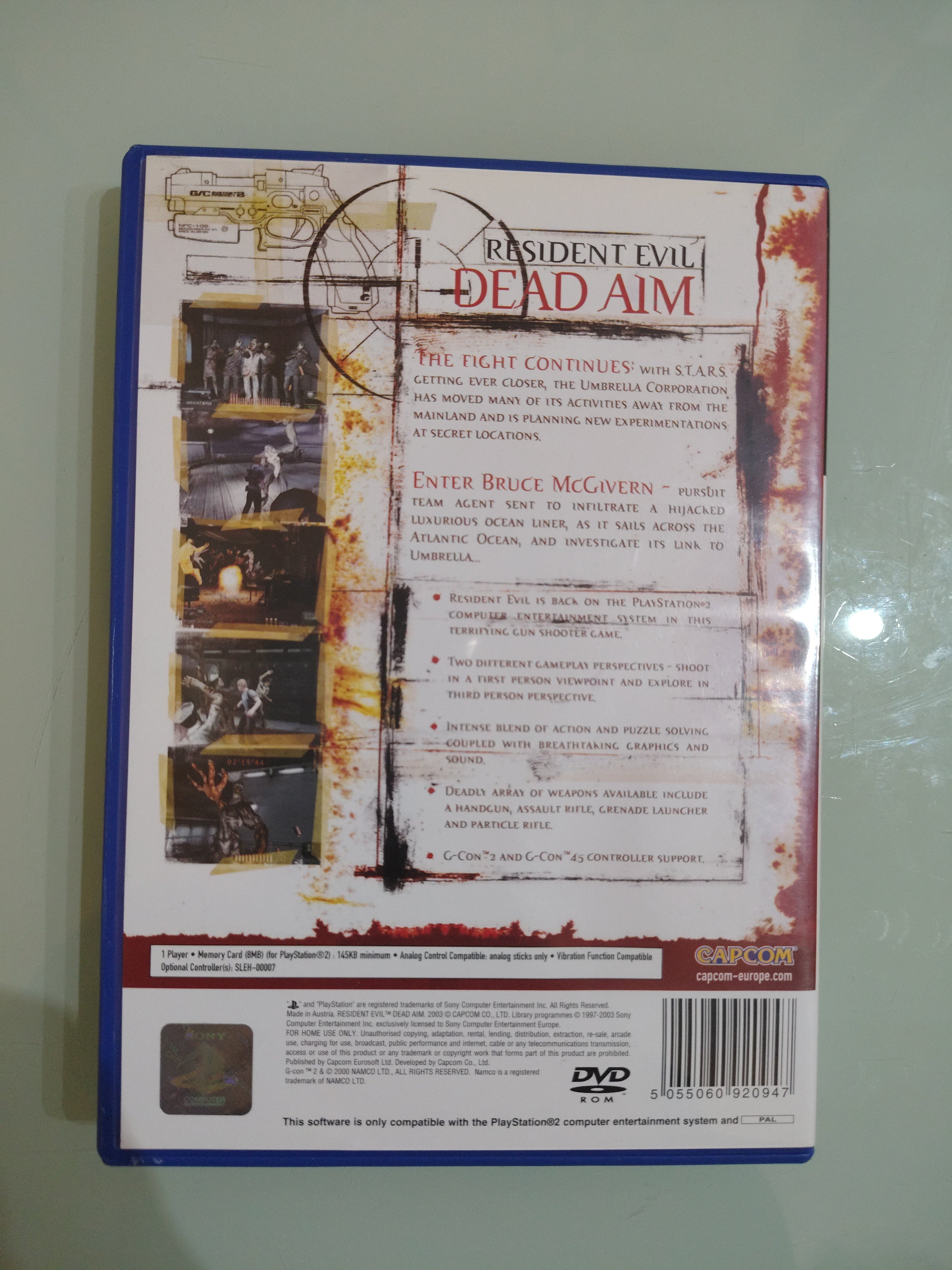 Resident Evil Dead Aim - Sony PS2 PlayStation 2 Pal Italiano Completo Manuale