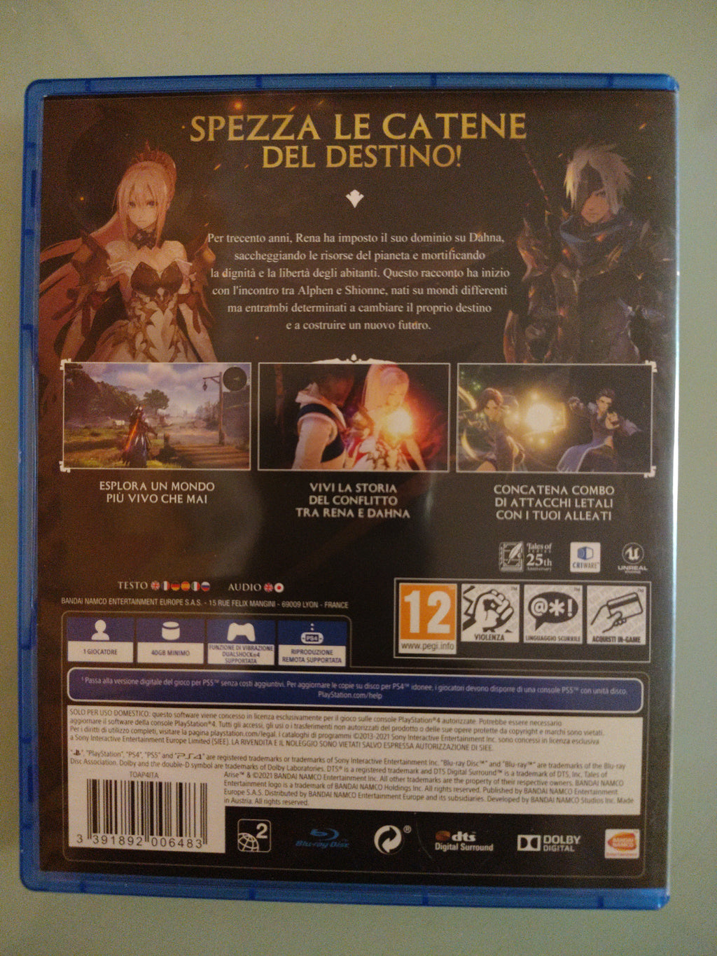 Tales of Arise PS4 USATO ITA
