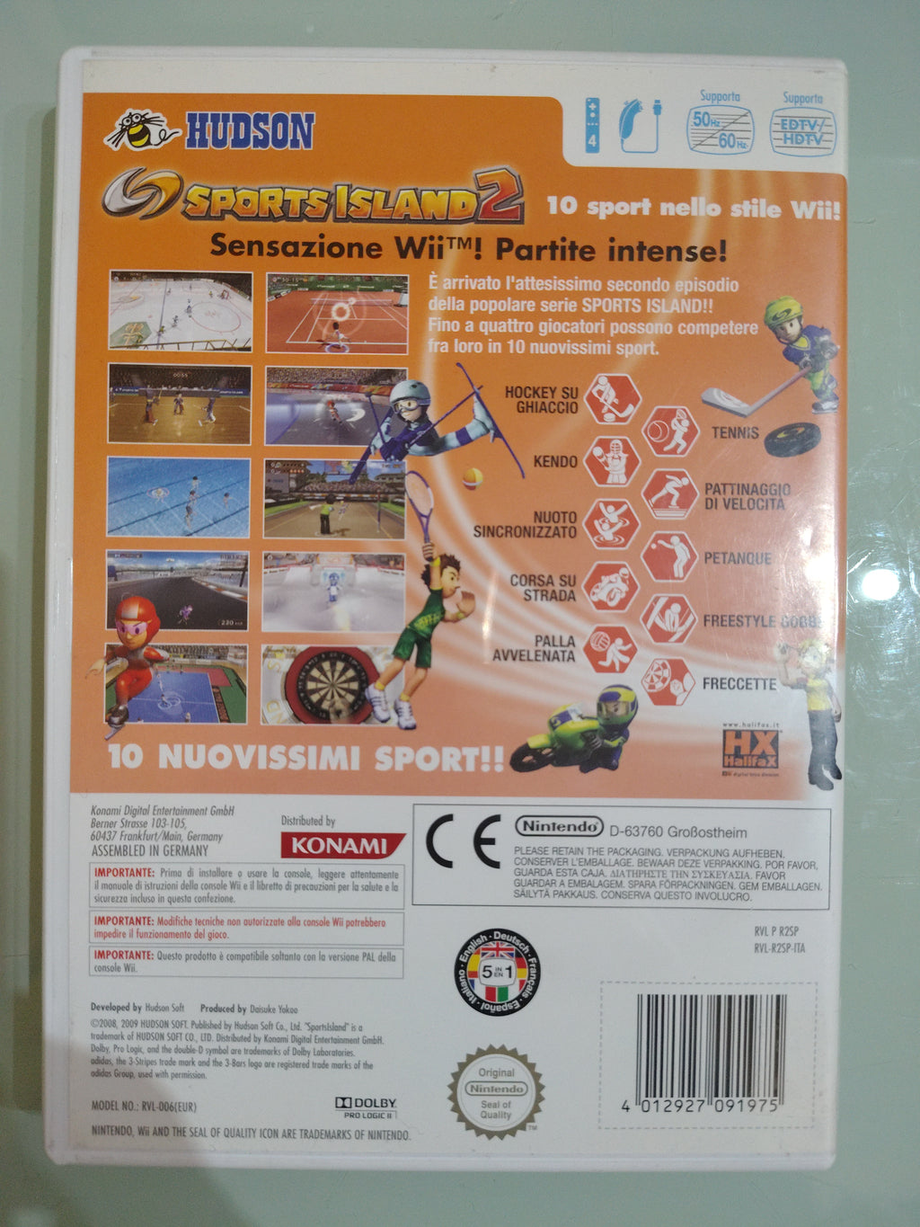 SPORTS ISLAND 2 NINTENDO WII COMPLETO ITALIANO
