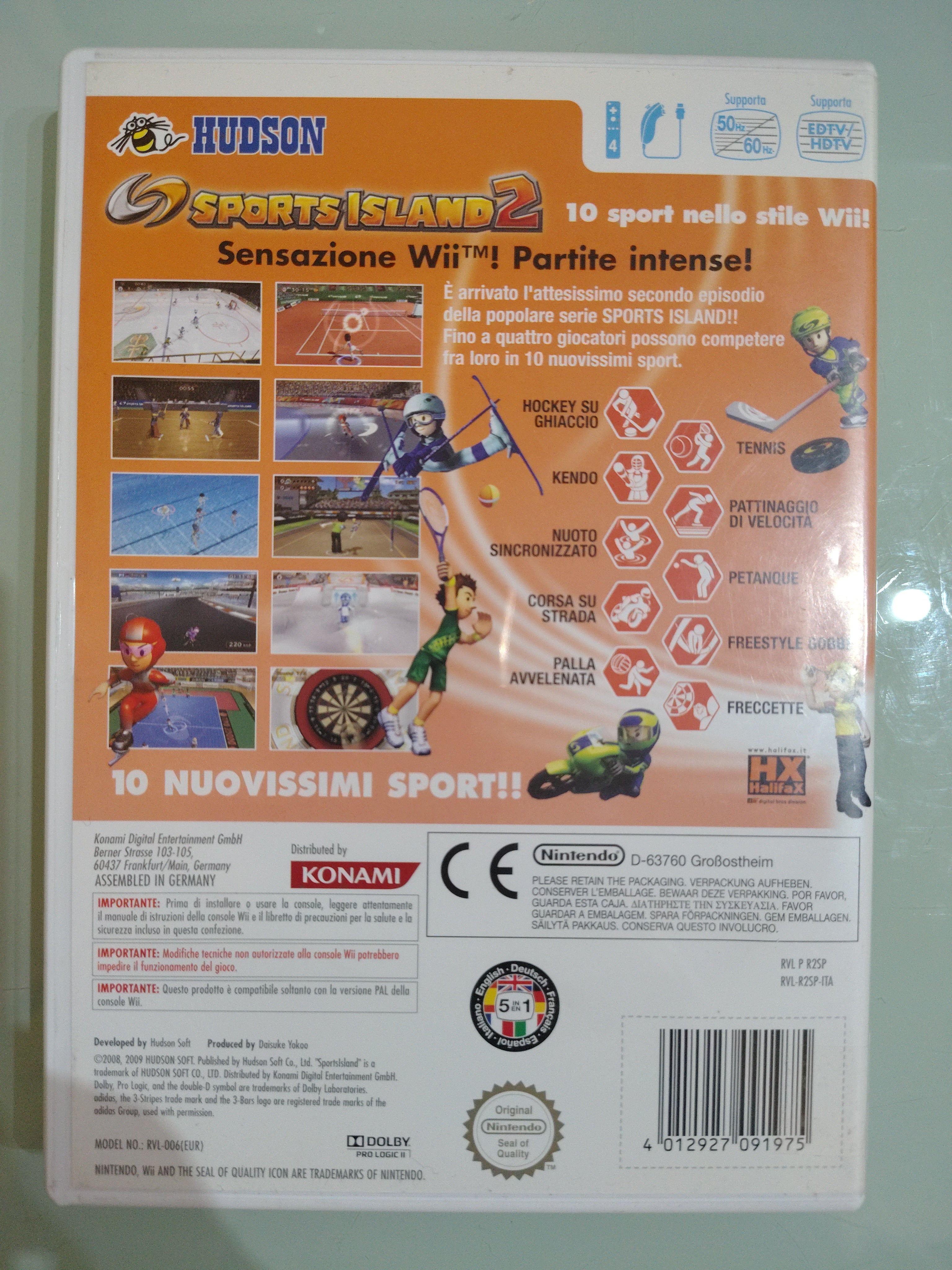 SPORTS ISLAND 2 NINTENDO WII COMPLETO ITALIANO