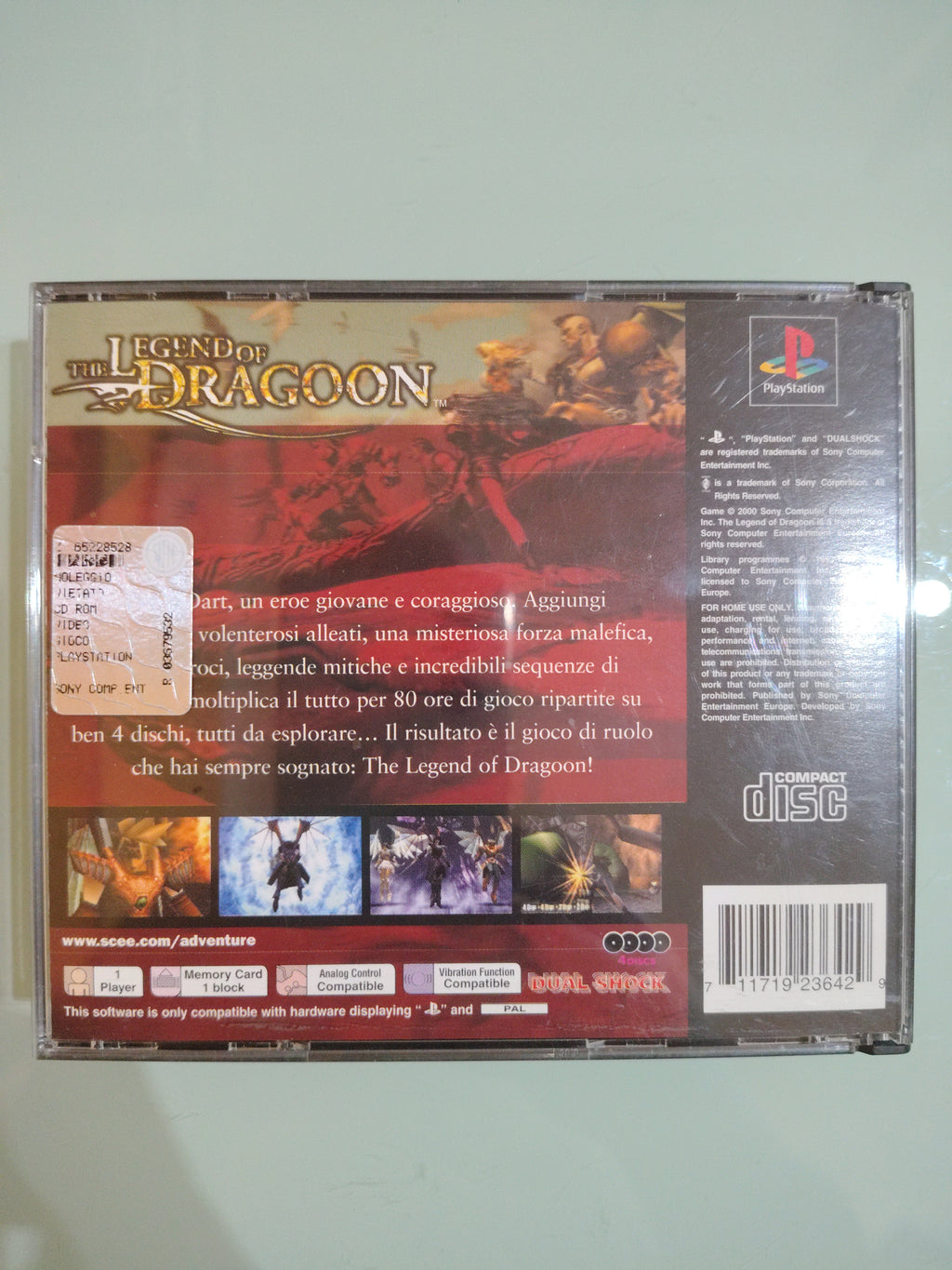 PS1 THE LEGEND OF DRAGOON Completo PAL ITA