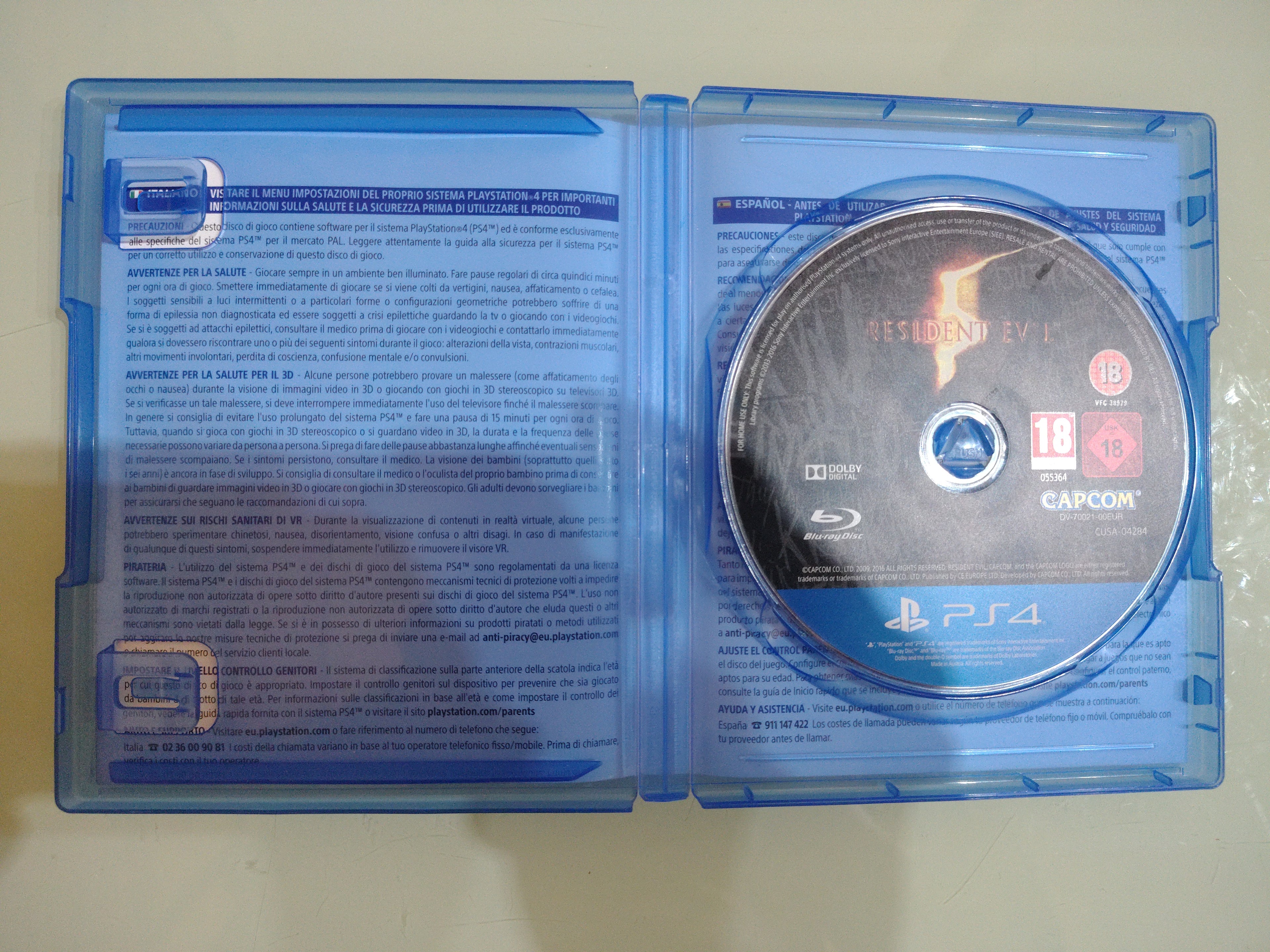 RESIDENT EVIL 5 PlayStation 4  PAL CAPCOM