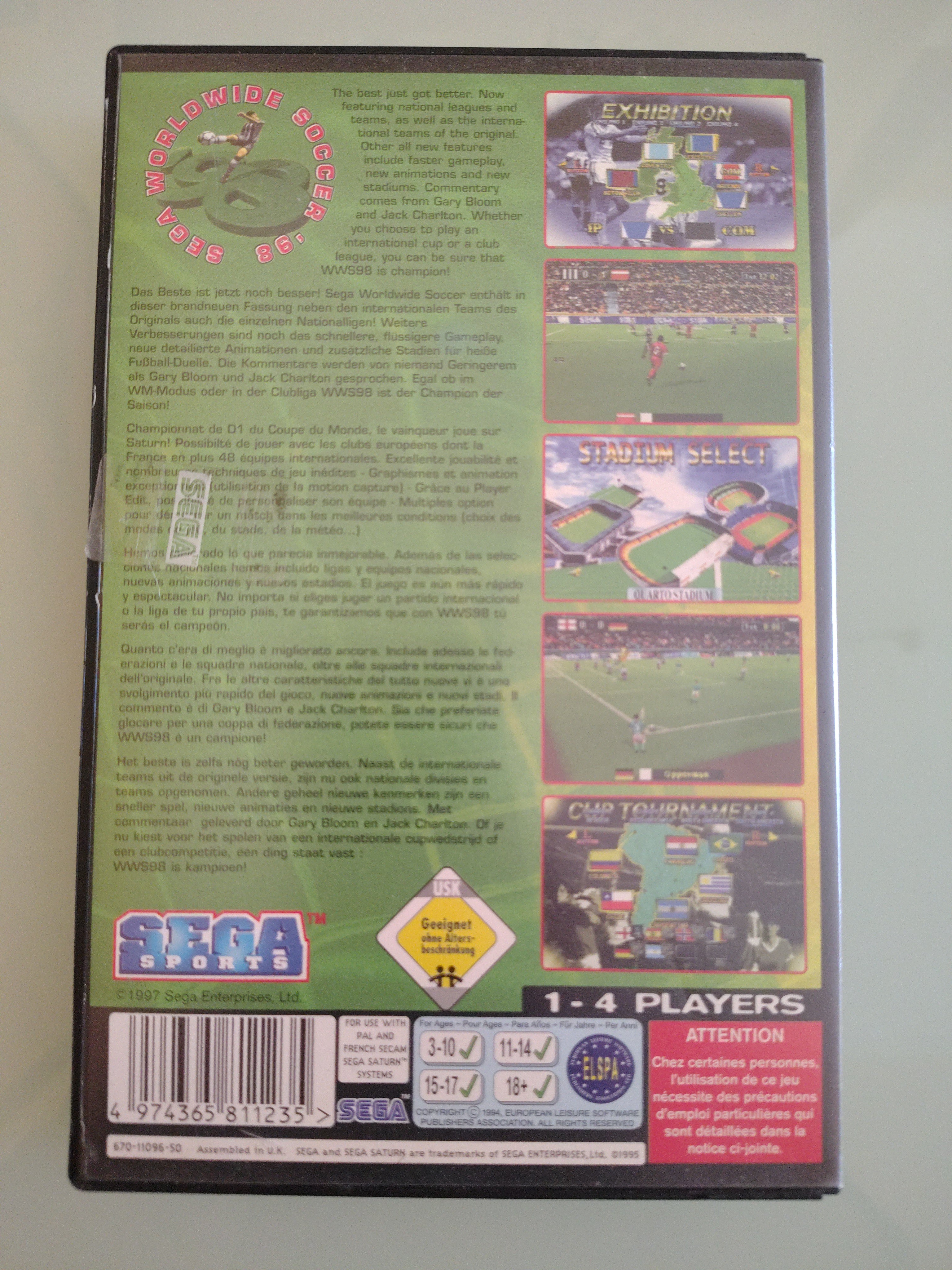 SEGA SOCCER 98 PAL
