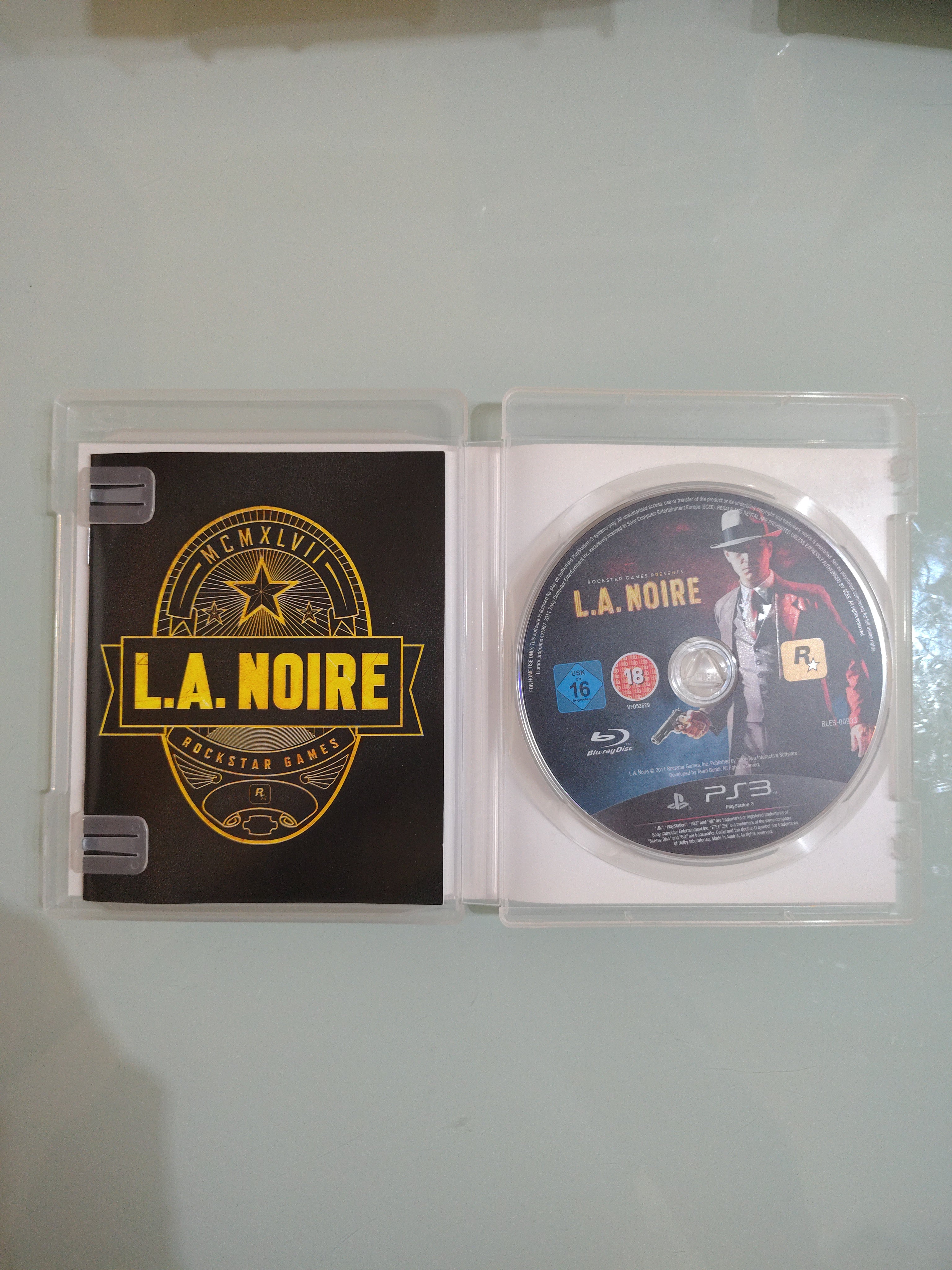 L.A. NOIRE LA SONY  PLAYSTATION 3 PAL EU EUR ITA ITALIANO ORIGINALE COMPLETO