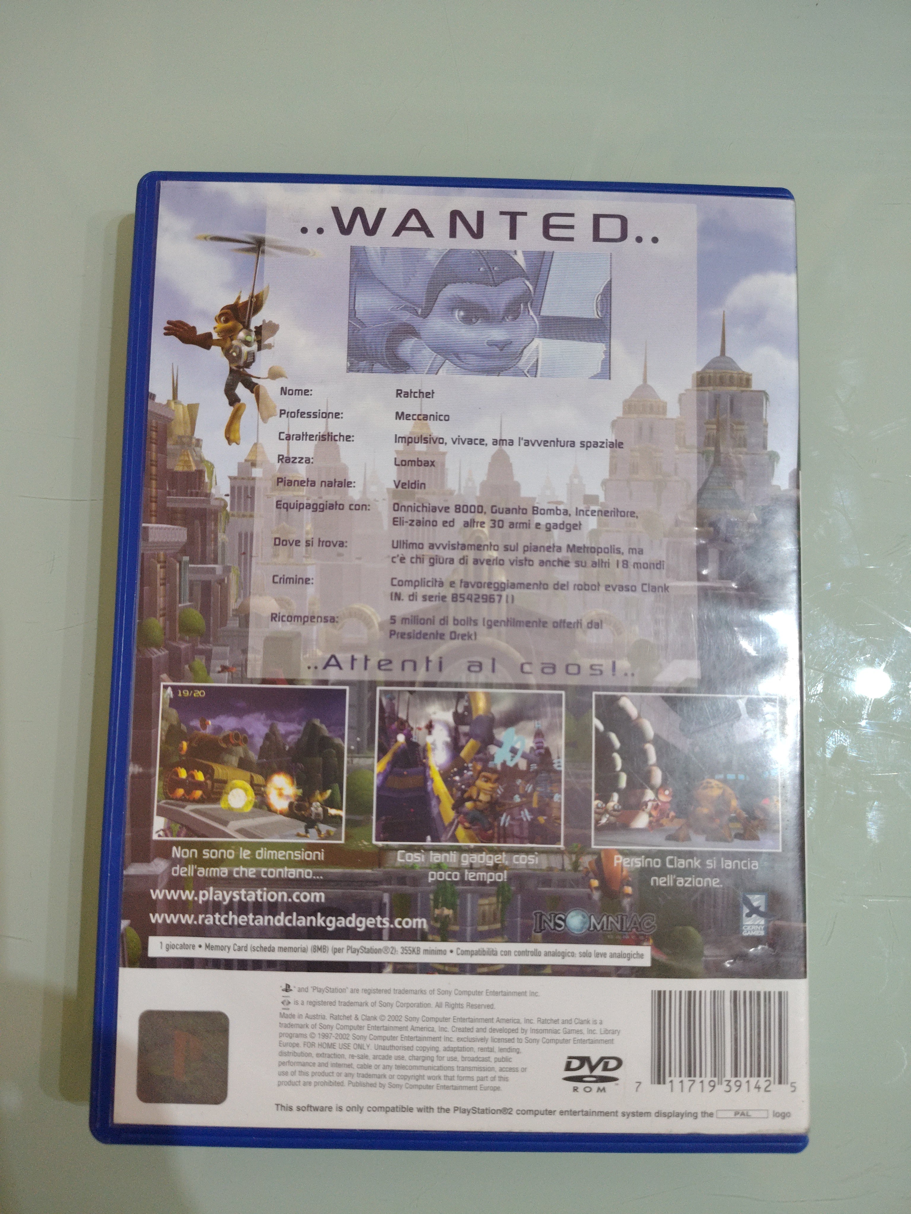 Sony Ratchet & Clank PAL ita