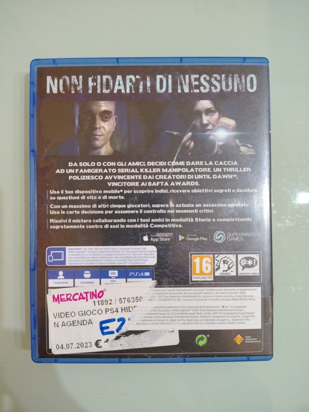Hidden Agenda  PlayStation 4 Sony videogioco