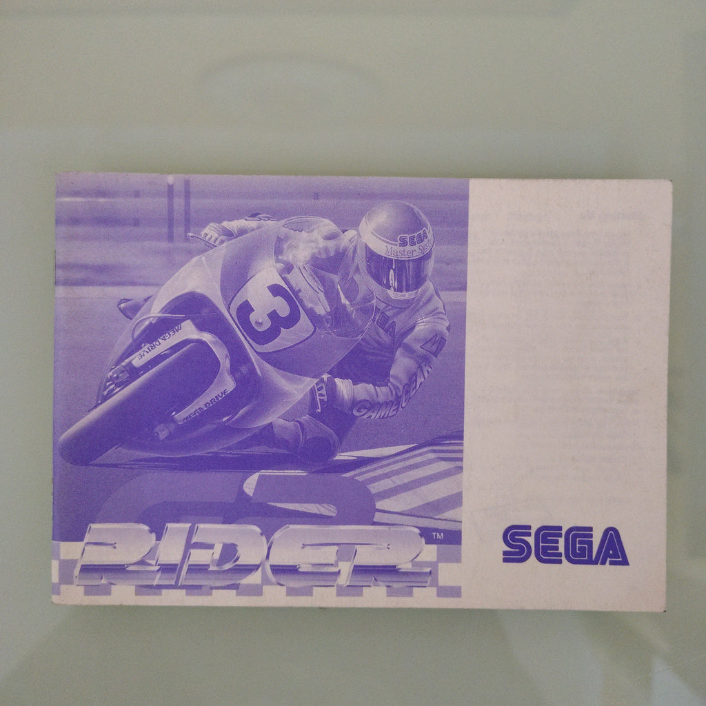 SEGA Master System spil GP Rider ( manuale)