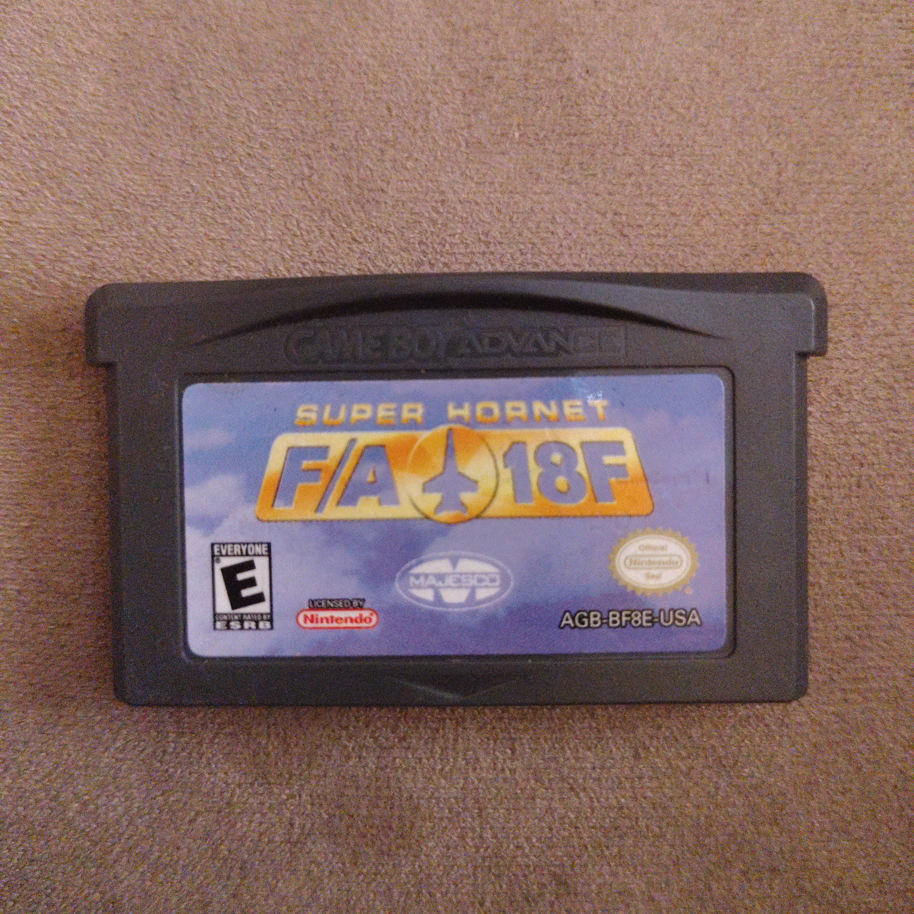 Nintendo GameBoy Advance GBA Cartuccia Super Hornet FA-18F