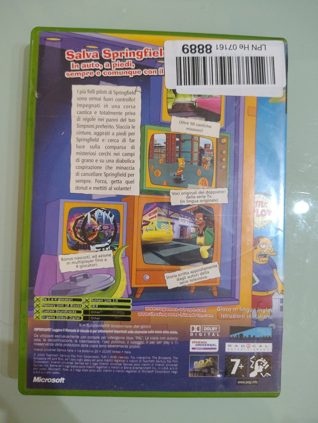 I Simpsons hanno colpito e eseguito PAL ita ( no manuale )
