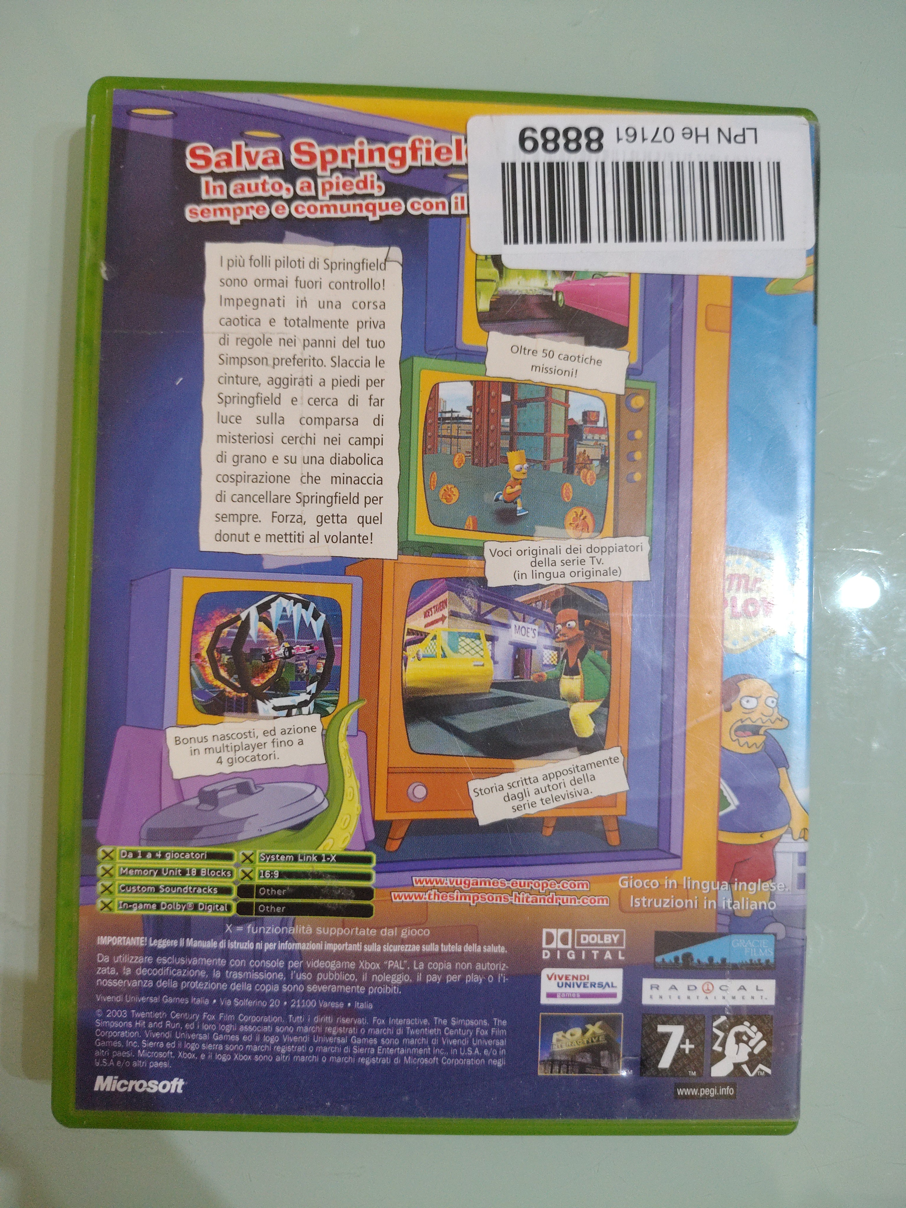 I Simpsons hanno colpito e eseguito PAL ita ( no manuale )