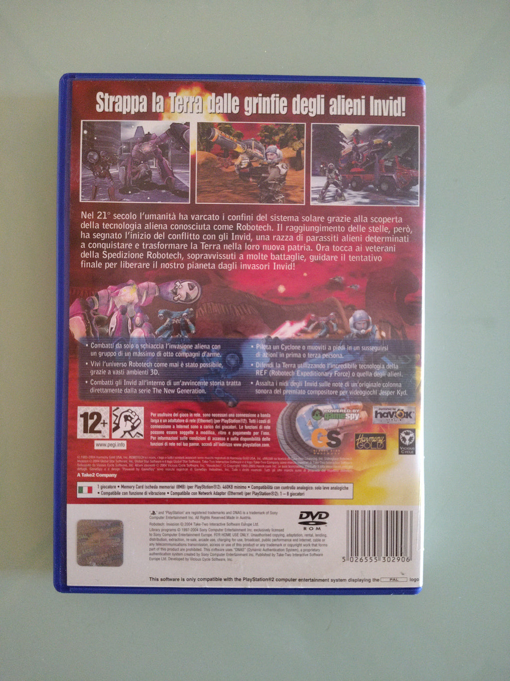 Robotech Invasion Playstation versione italiana