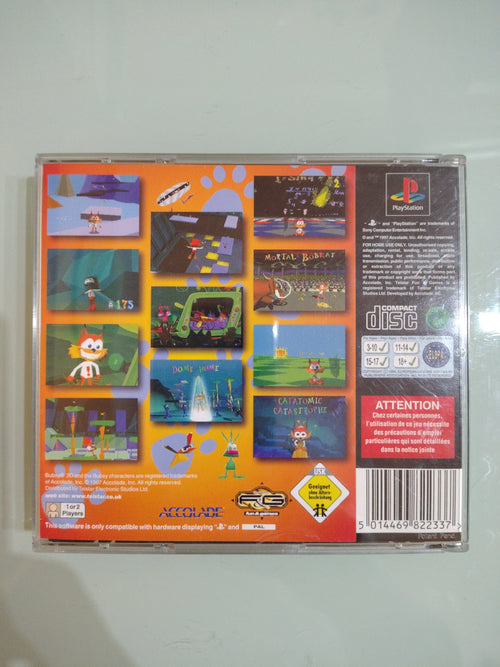 Bubsy 3D PlayStation PS1 1997 PAL raro
