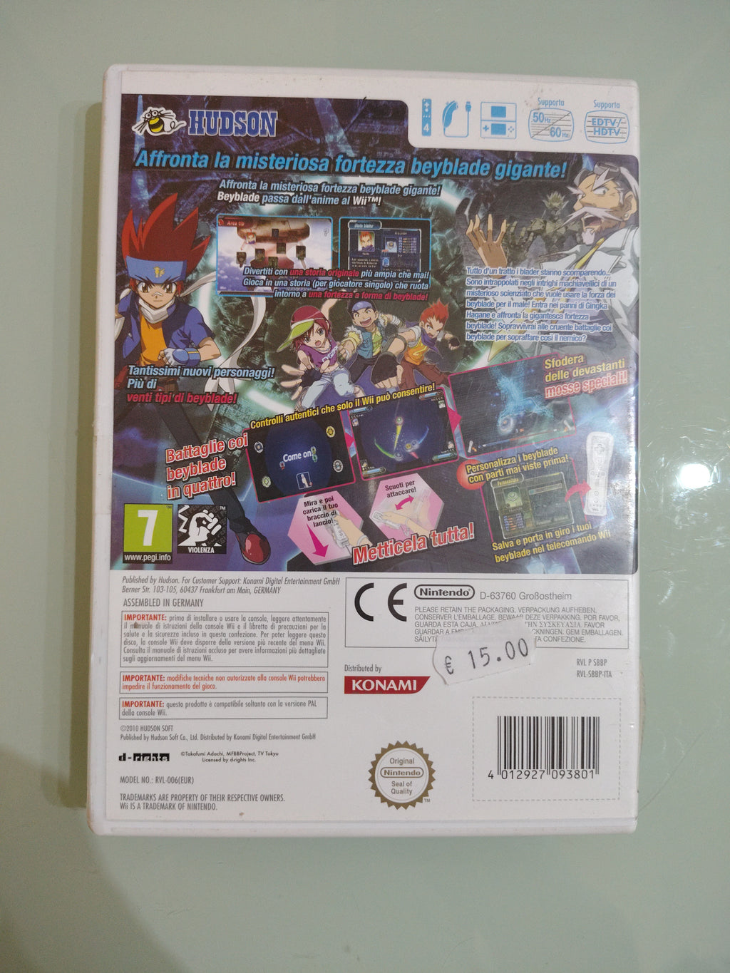 BEYBLADE METAL FUSION 💎 GIOCO NINTENDO WII MULTILINGUA 💎 VIDEOGIOCO RETRO