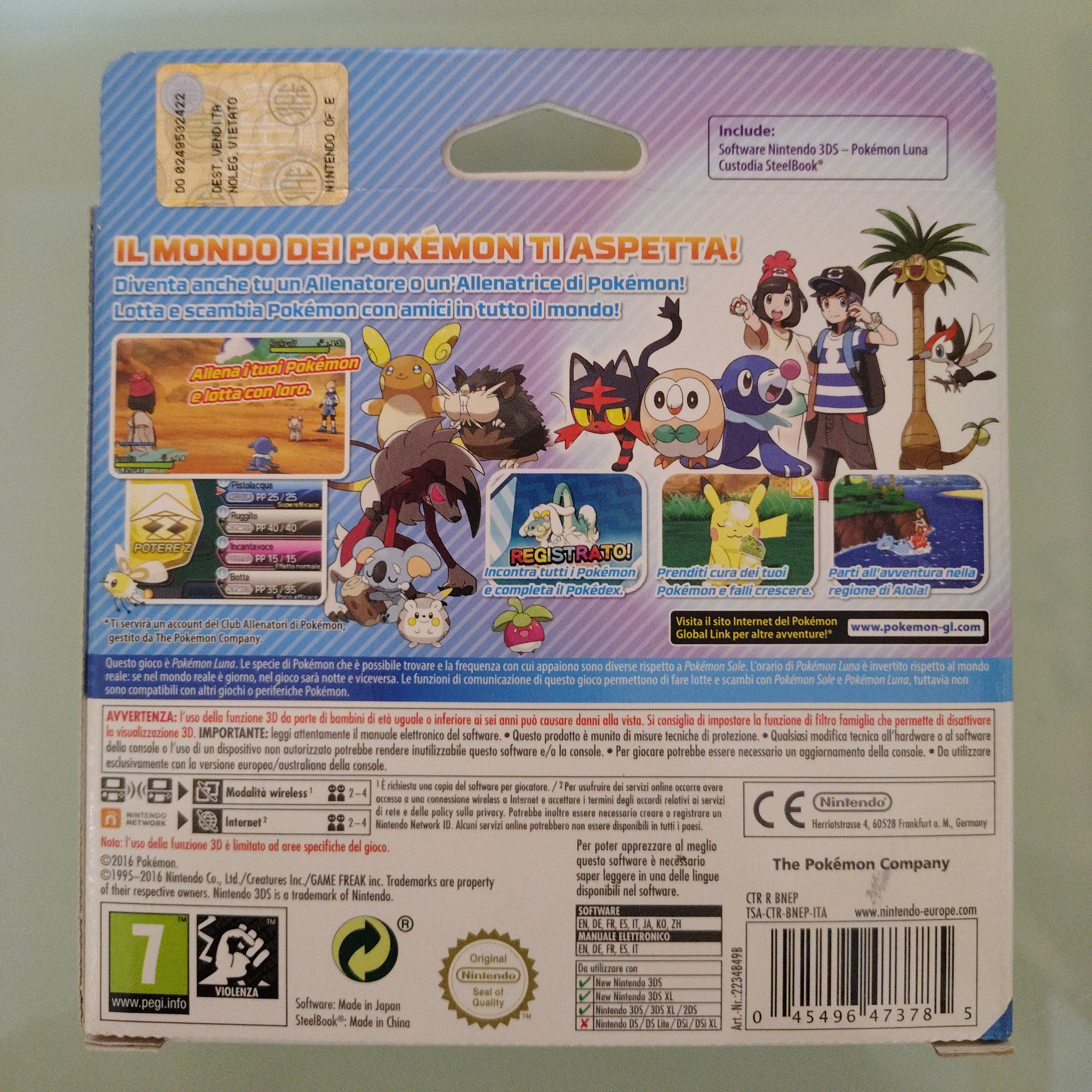 Pokémon Luna Edizione Limitata GIOCO 3DS VERSIONE ITALIANA