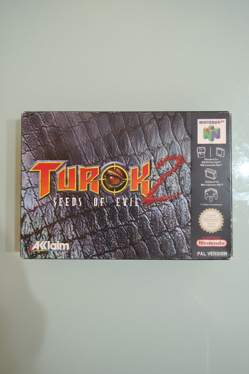TUROK 2 SEED OF EVIL NINTENDO 64 PAL/ CONFEZIONE ORIGINALE