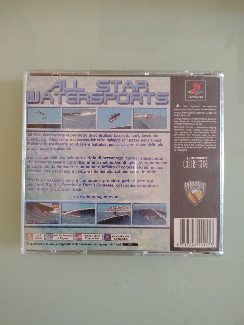 All-Star Watersports GIOCO PS1 VERSIONE ITALIANA