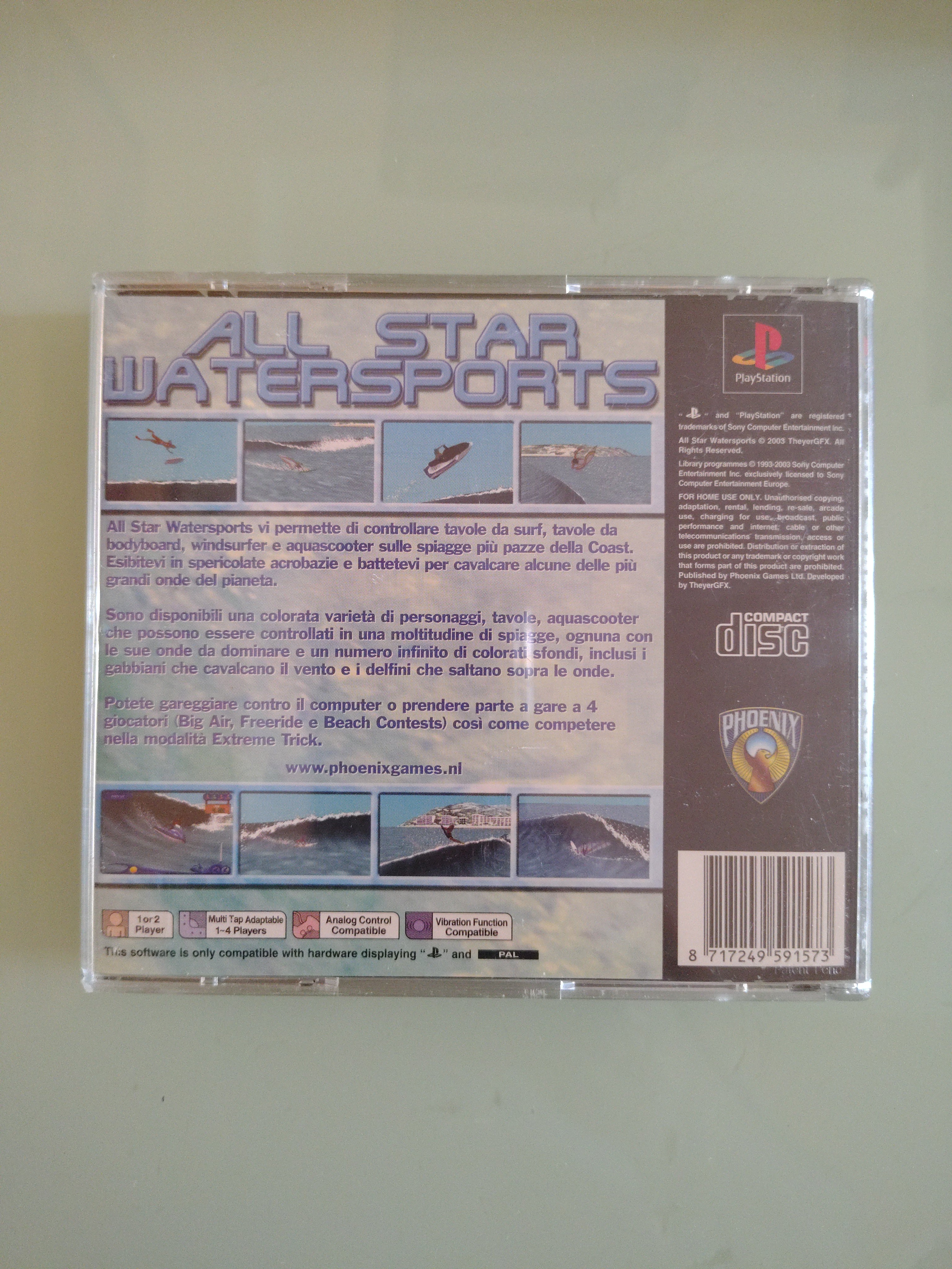 All-Star Watersports GIOCO PS1 VERSIONE ITALIANA