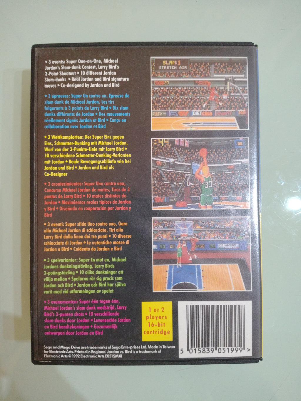 JORDAN VS BIRD Videogioco SEGA MEGA DRIVE Multilingue