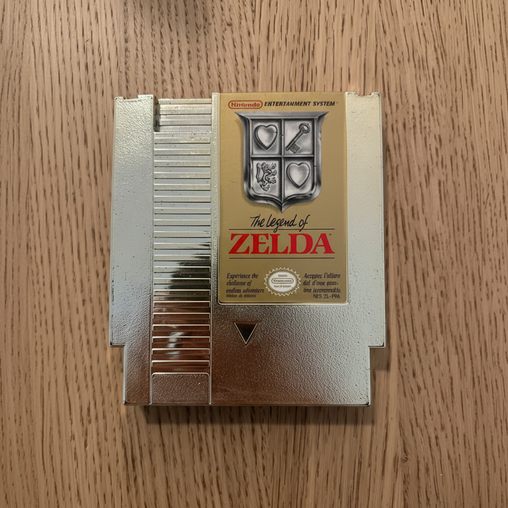 Legend of Zelda NES cartuccia oro PAL B