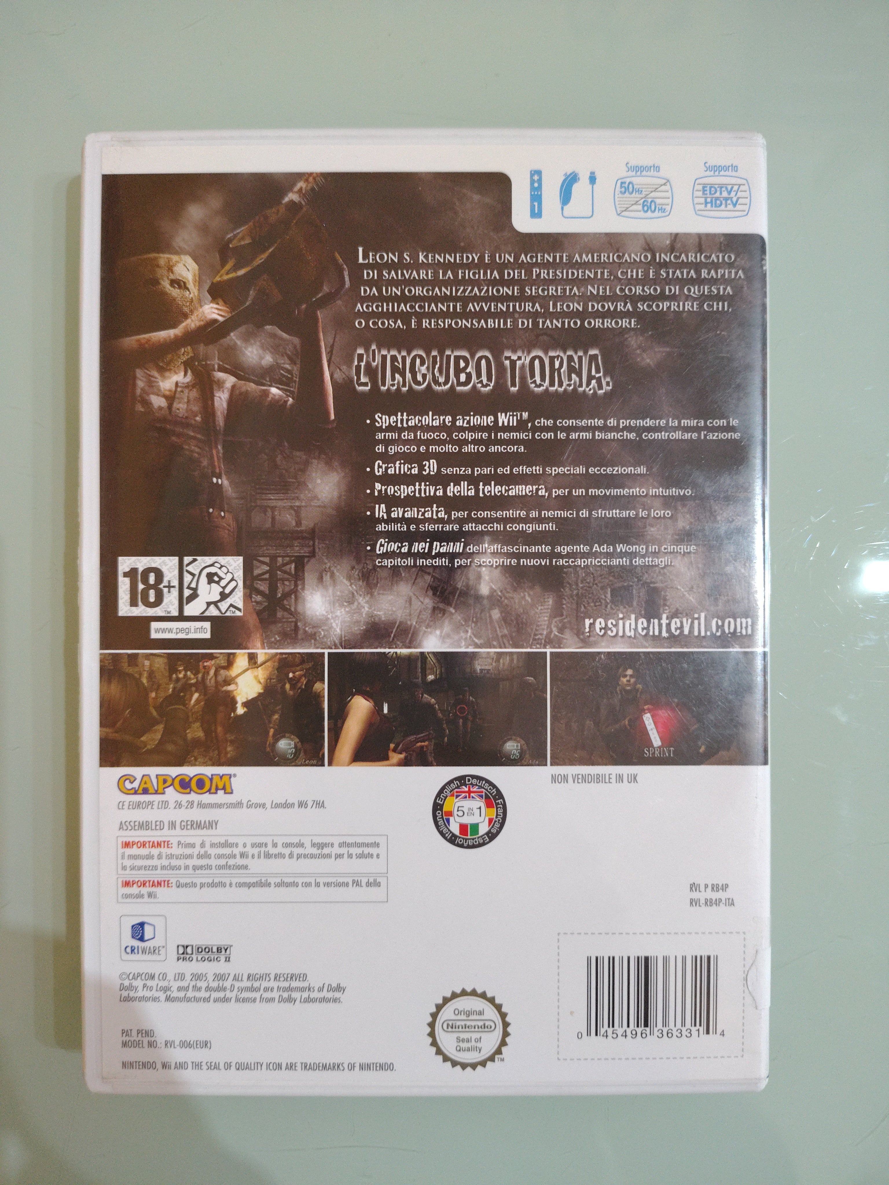 RESIDENT EVIL 4 edizione Wii PAL ITA