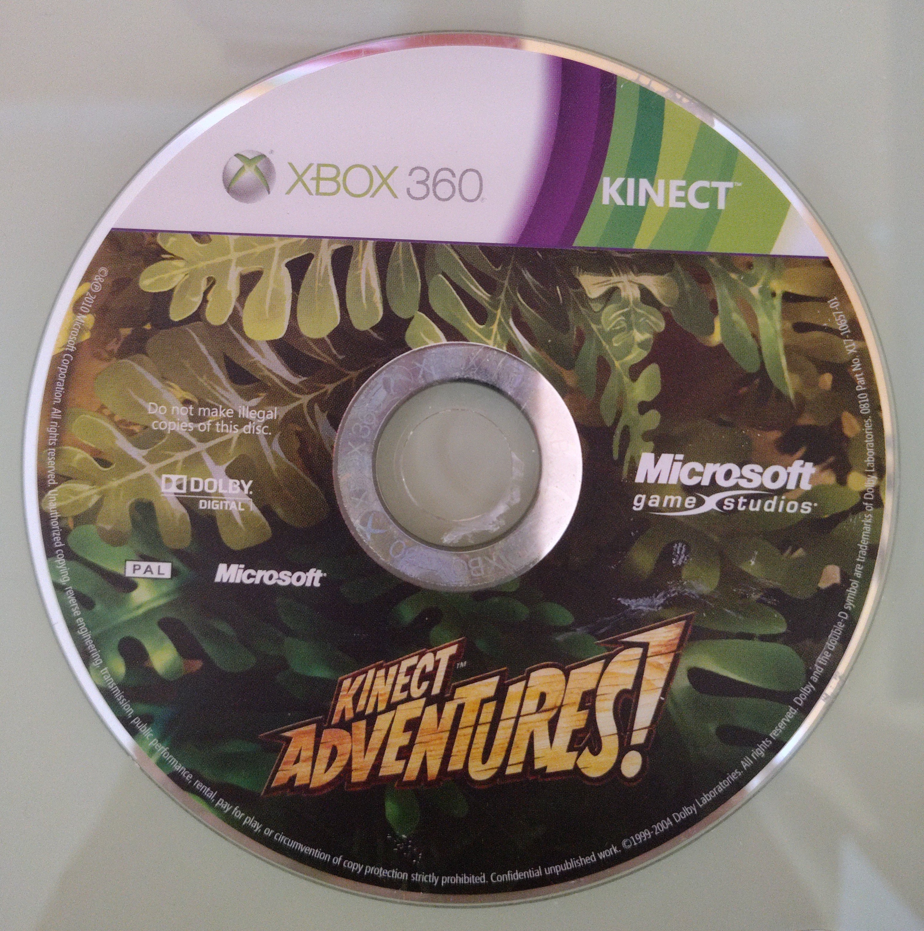 KINECT ADVENTURES  VERSIONE ITALIANA SOLO DISCO