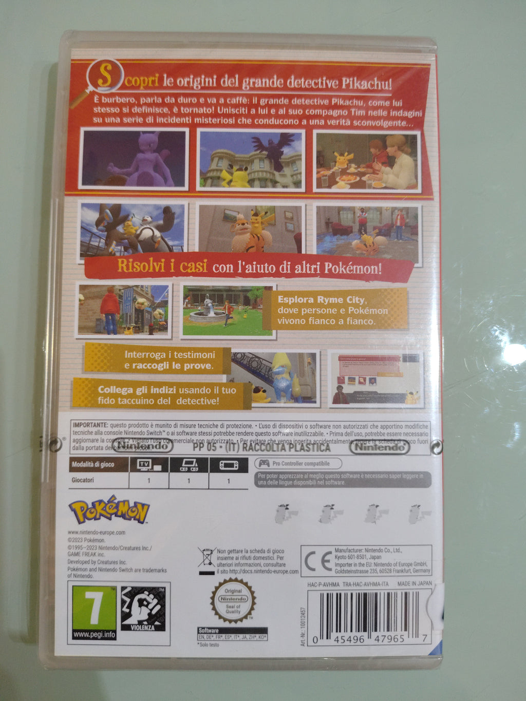 Videogioco Nintendo Switch | Detective Pikachu: il ritorno | SCHEDA FISICA Nuovo