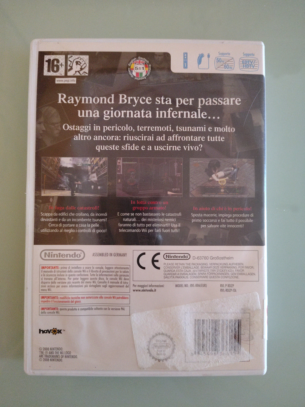 Disaster Day of Crisis NINTENDO WII EDIZIONE ITALIANA 1° stampa
