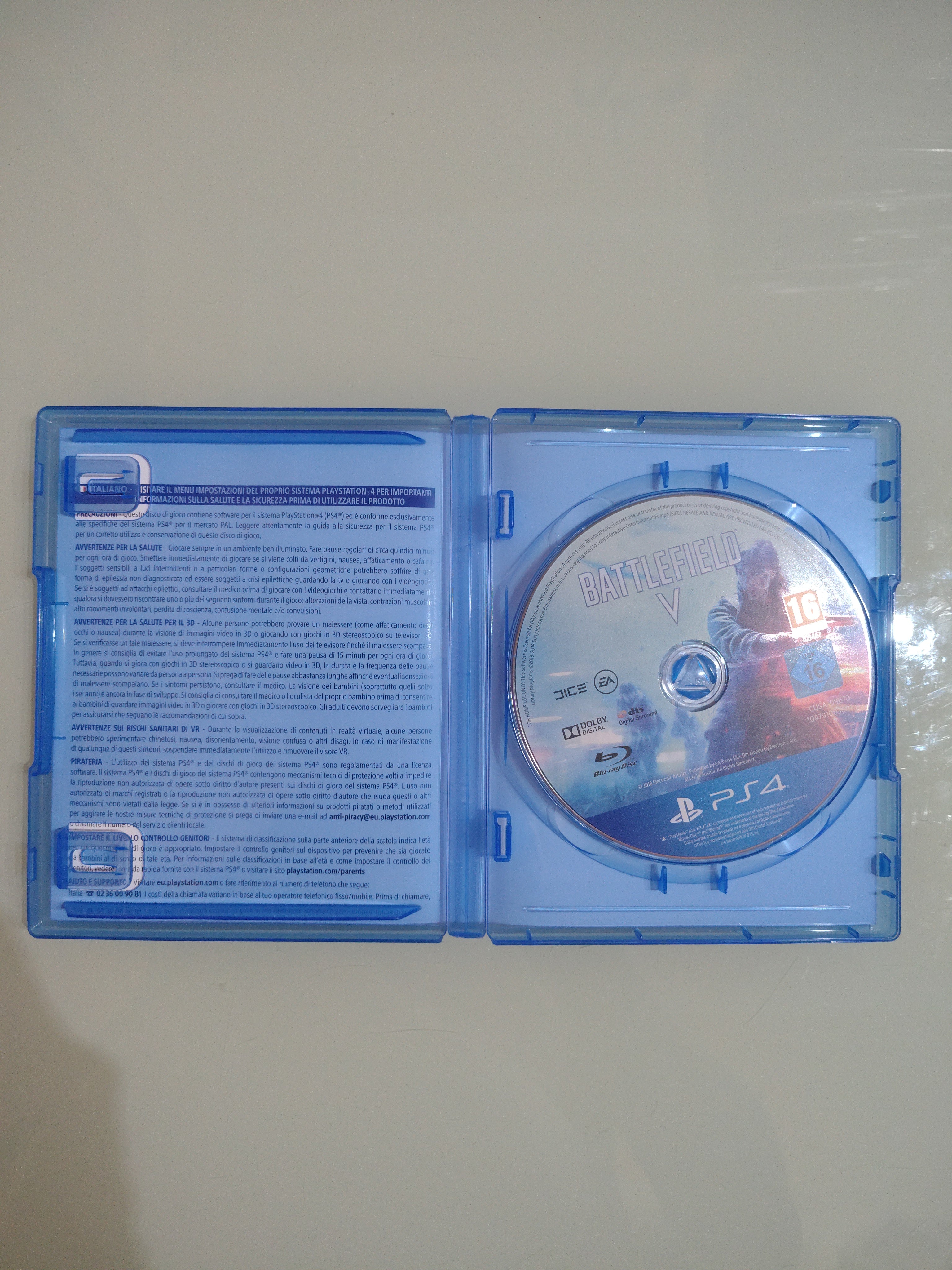 Battlefield V 5 GIOCO PS4 VERSIONE ITALIANA