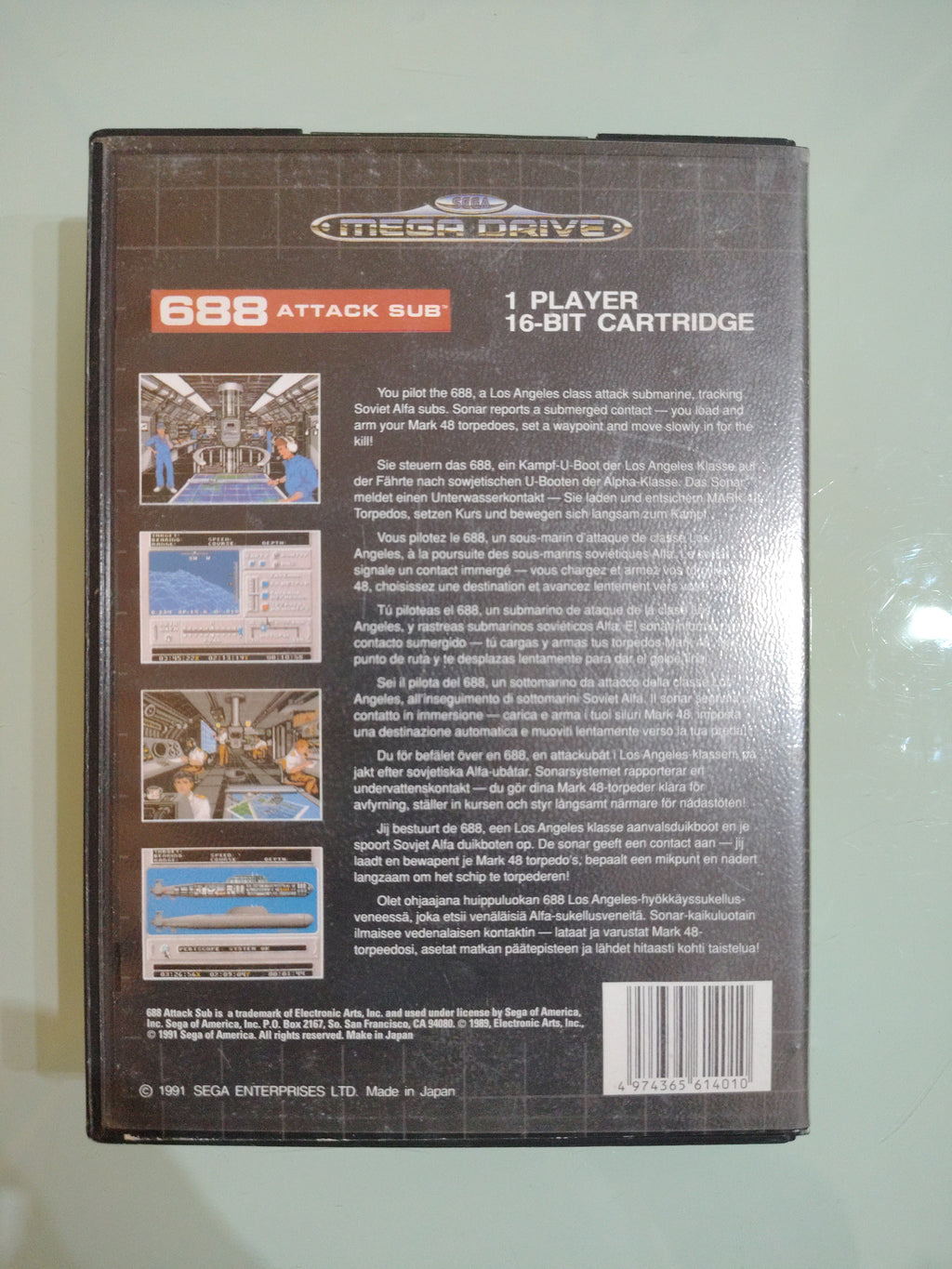 688 ATTACK SUB  SEGA MEGA DRIVE  USATO COMPLETO