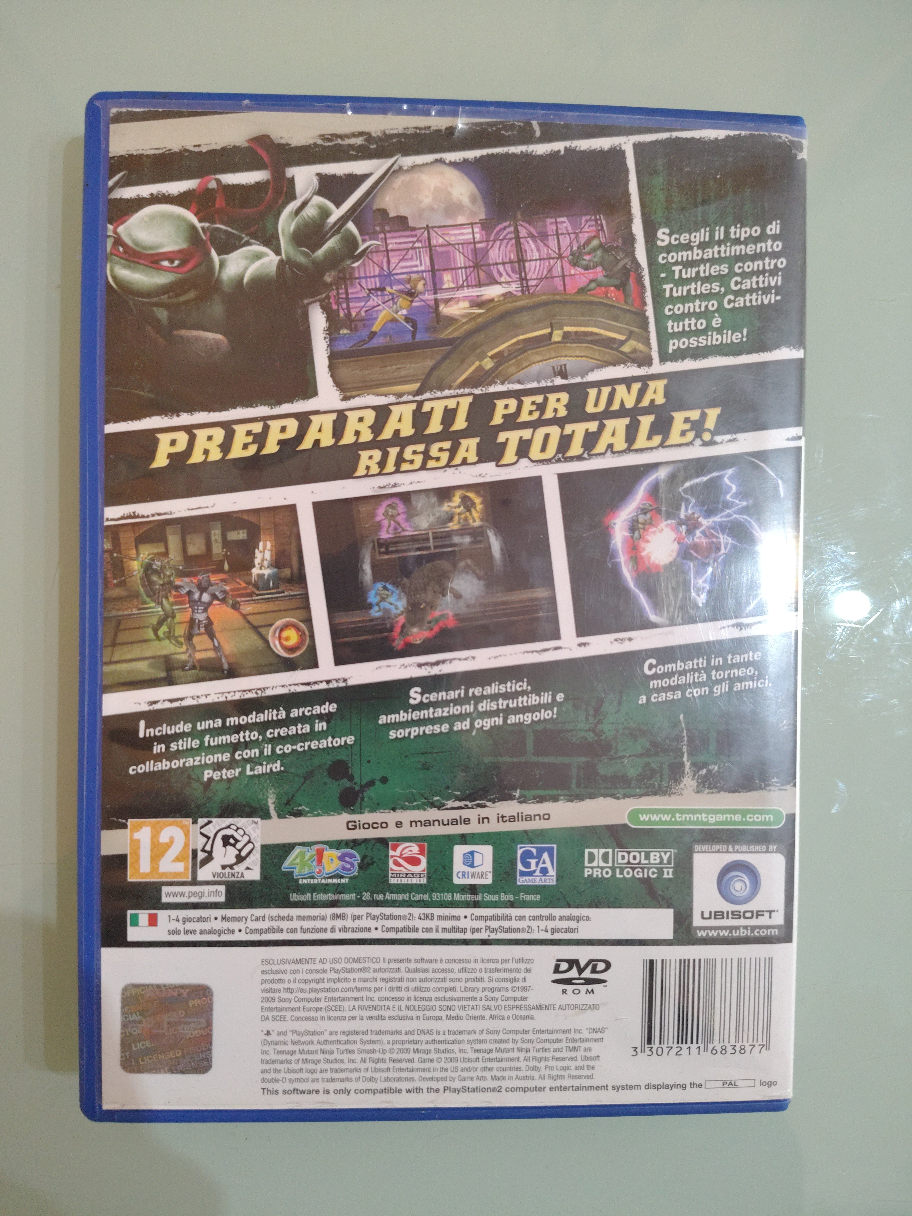 TEENAGE MUTANT NINJA TURTLES SMASH-UP PAL ita