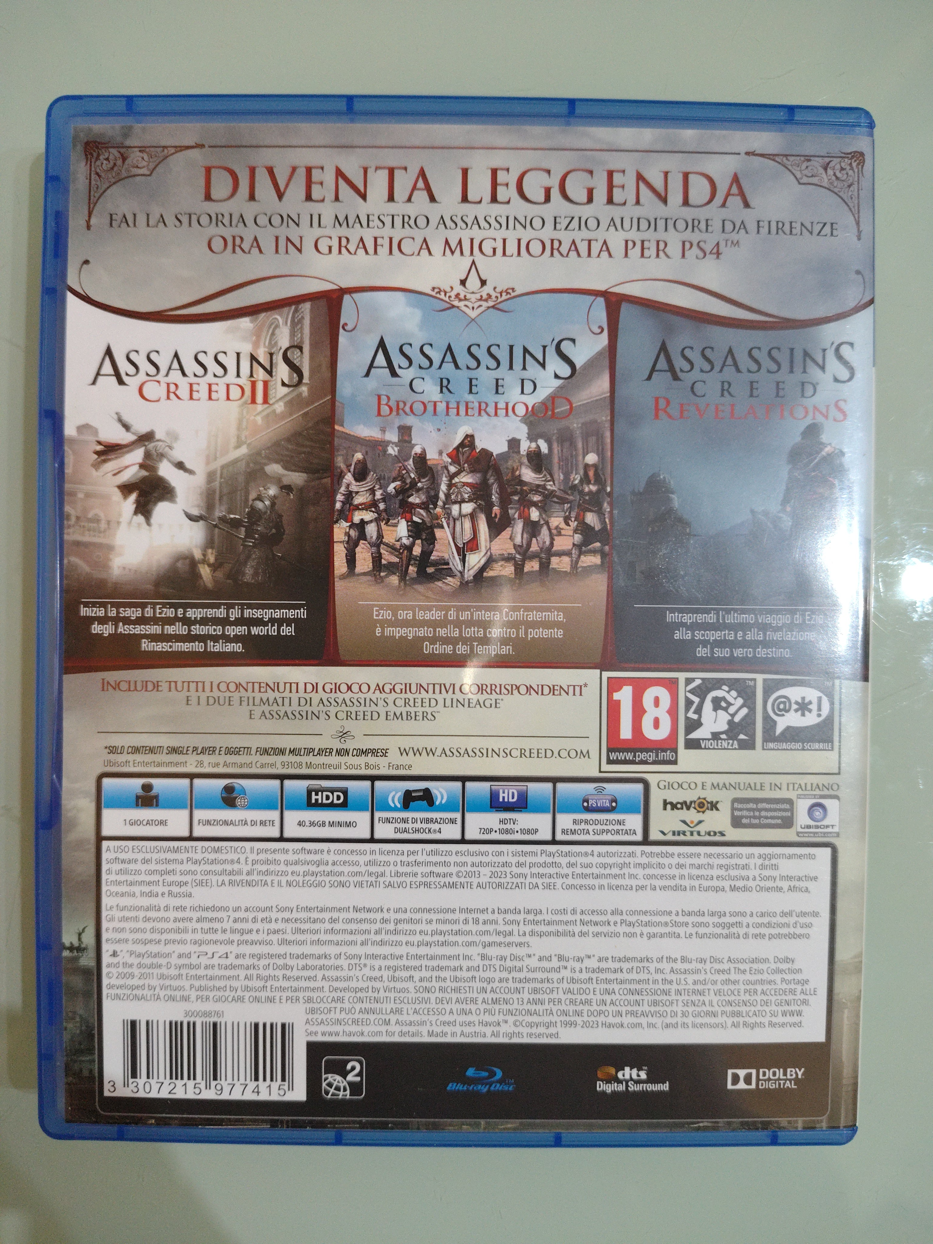 Assassin’s Creed The Ezio Collection GIOCO PS4 VERSIONE ITALIANA