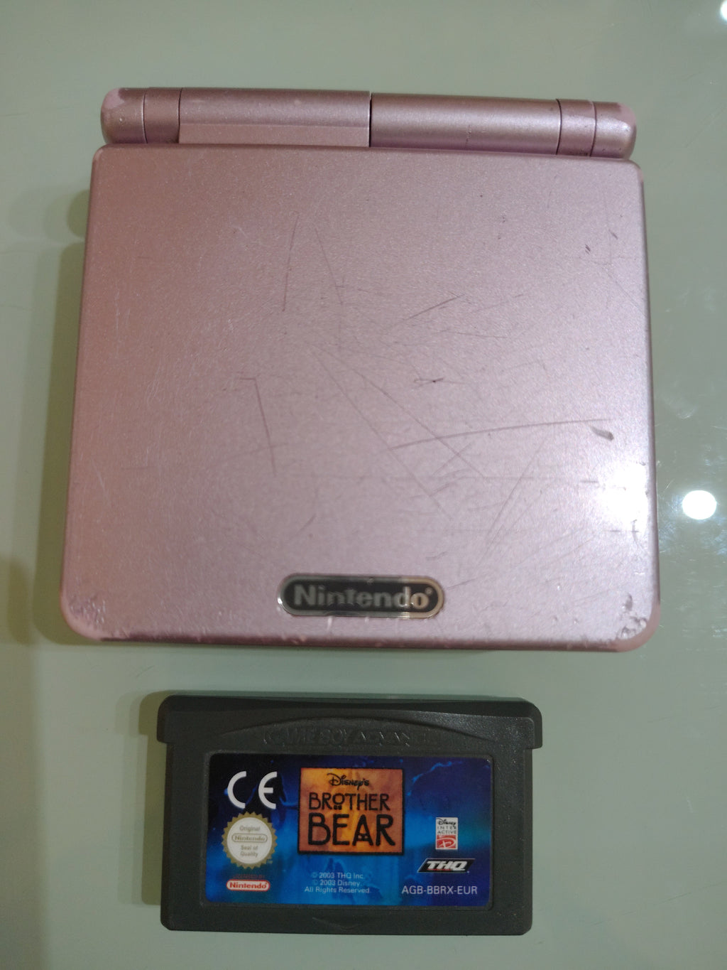 GAME BOY ADVANCE SP ROSA AGS 101 RETROILLUMINATO