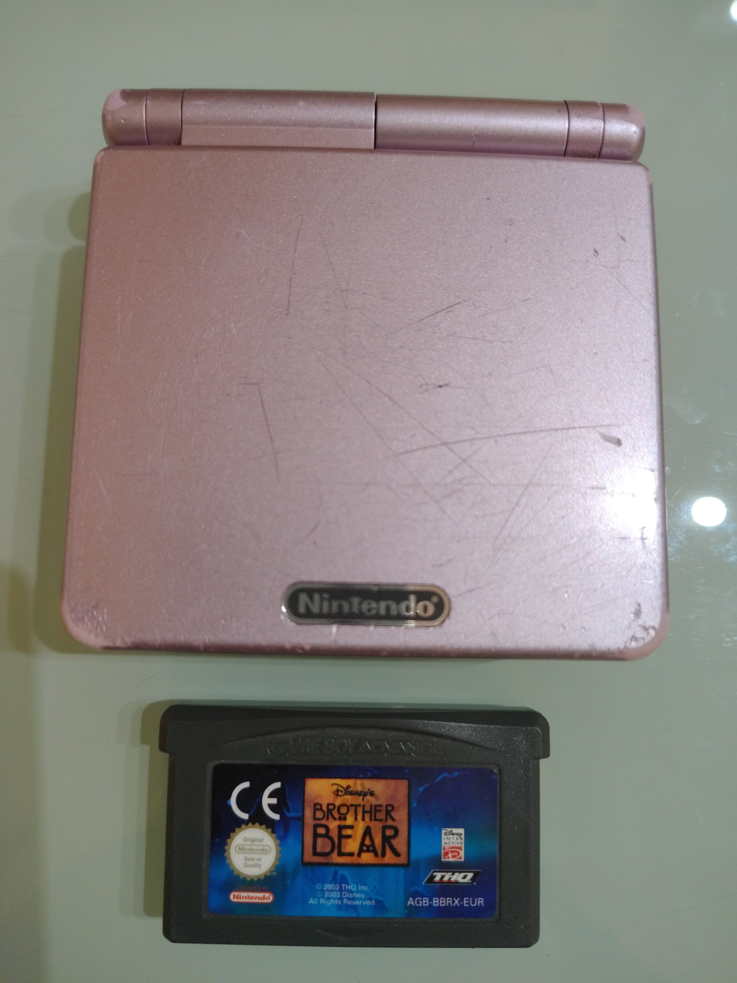 GAME BOY ADVANCE SP ROSA AGS 101 RETROILLUMINATO