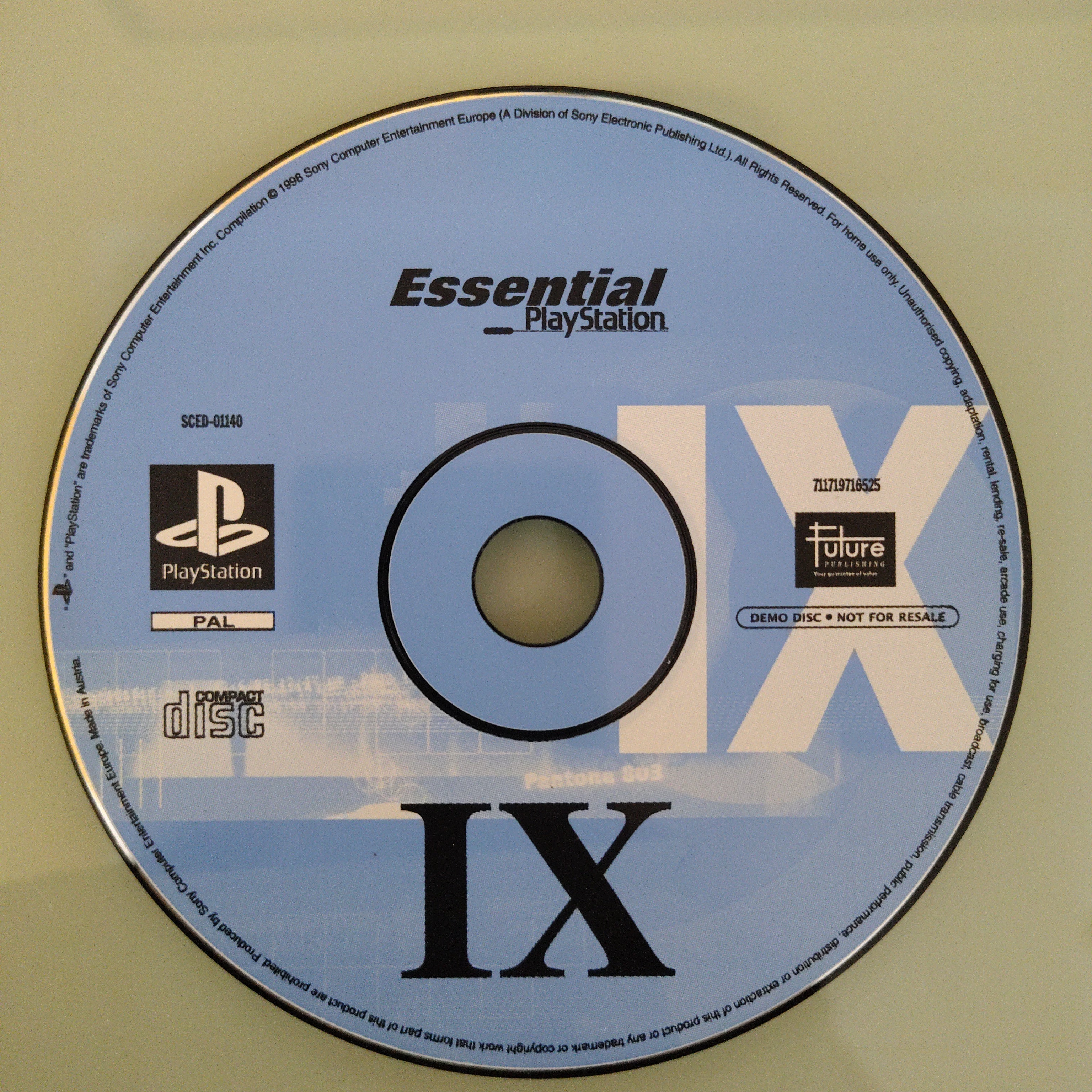 Essential Playstation Magazine IX Disc - SCED-01140 - Disc Only