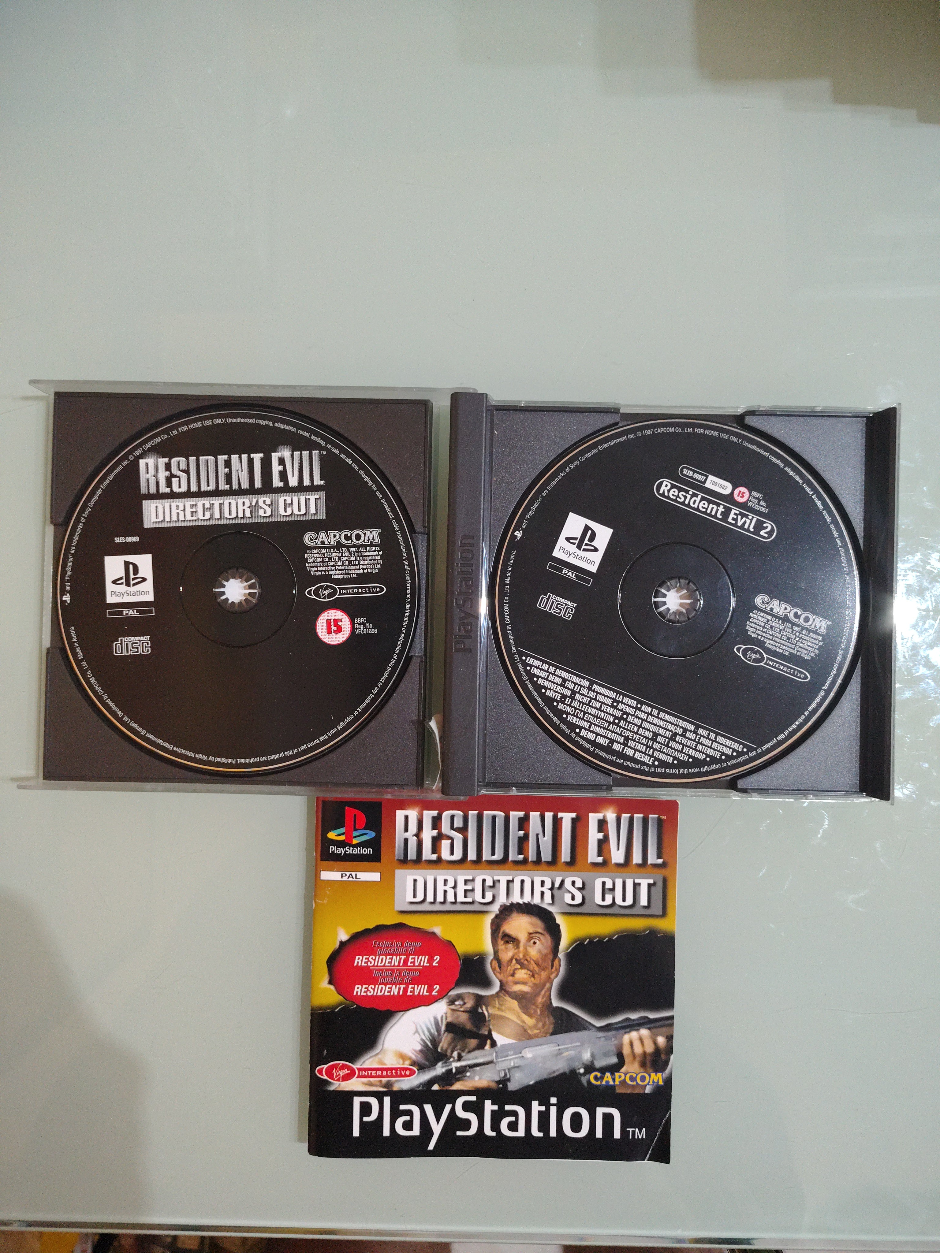 RESIDENT EVIL DIRECTOR'S CUT PLAYSTATION 1 2 3 PS1 PAL ESP ITA ITALIANO ORIGINAL