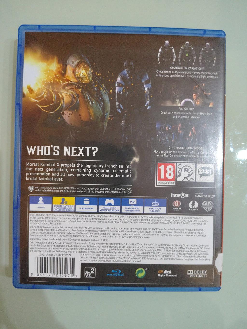 Mortal Kombat X  PlayStation 4