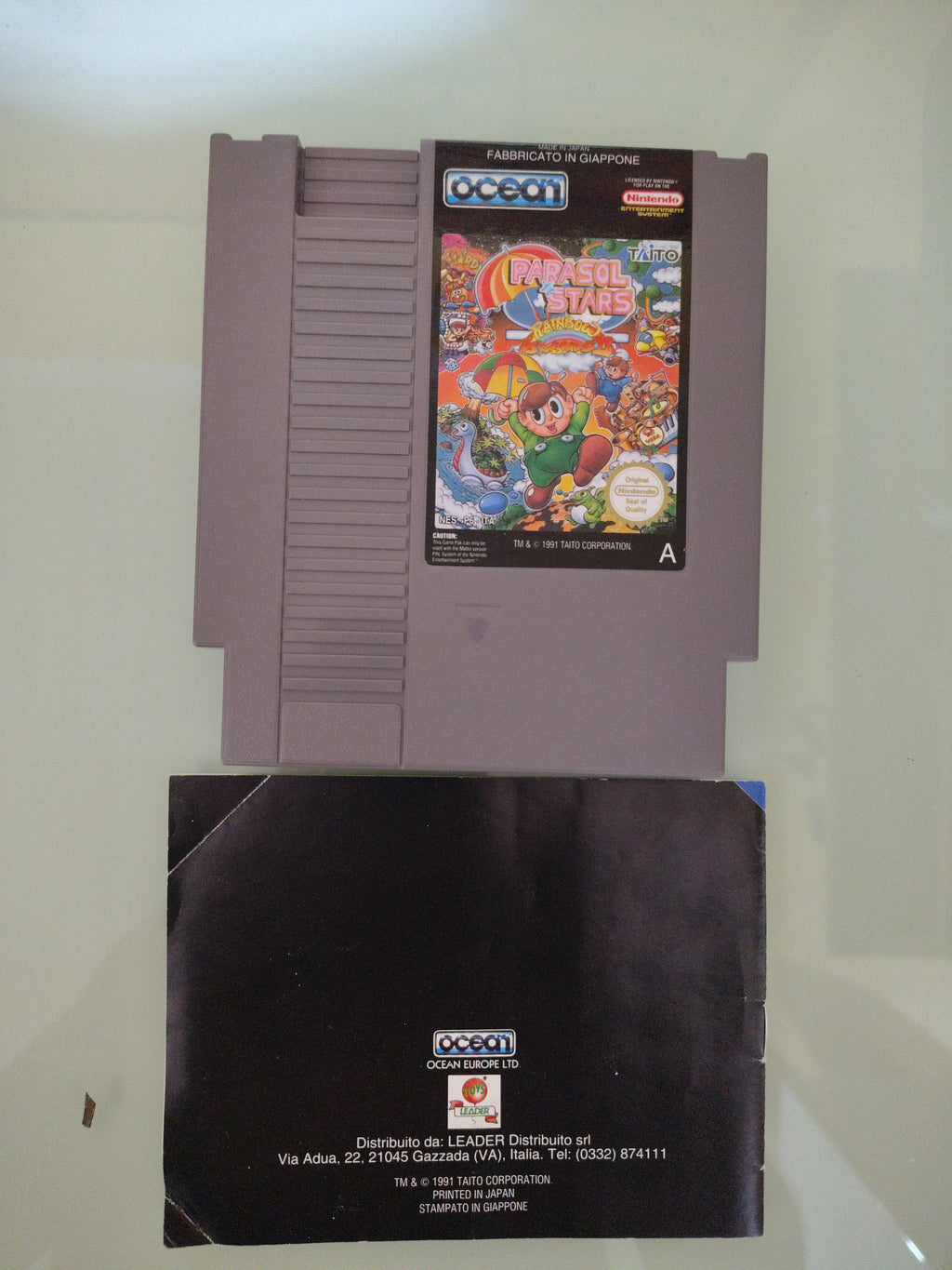 # Parasol Stars Rainbow Islands II Nintendo Nes ITALIANO Originale 100% RARO
