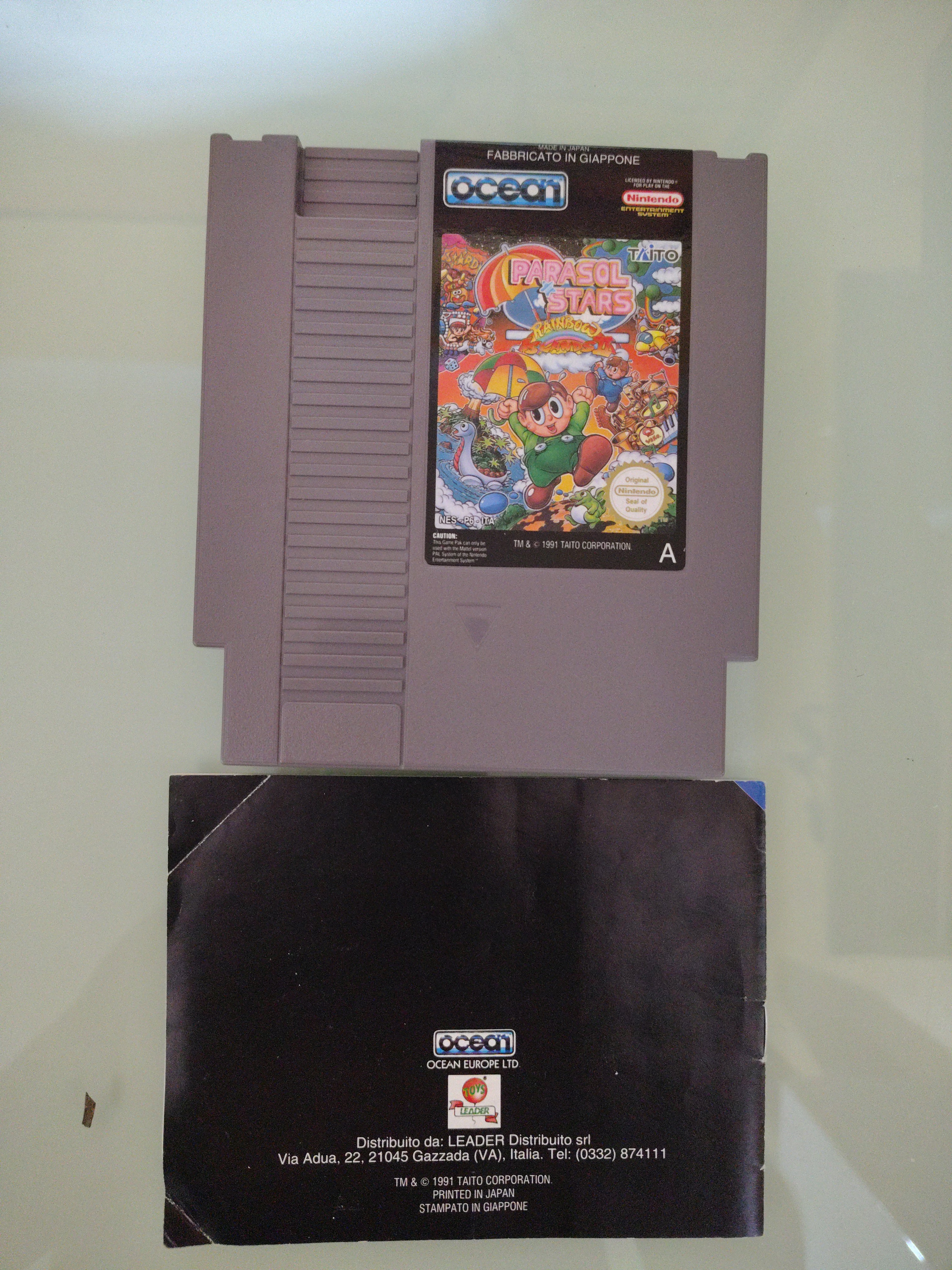 # Parasol Stars Rainbow Islands II Nintendo Nes ITALIANO Originale 100% RARO