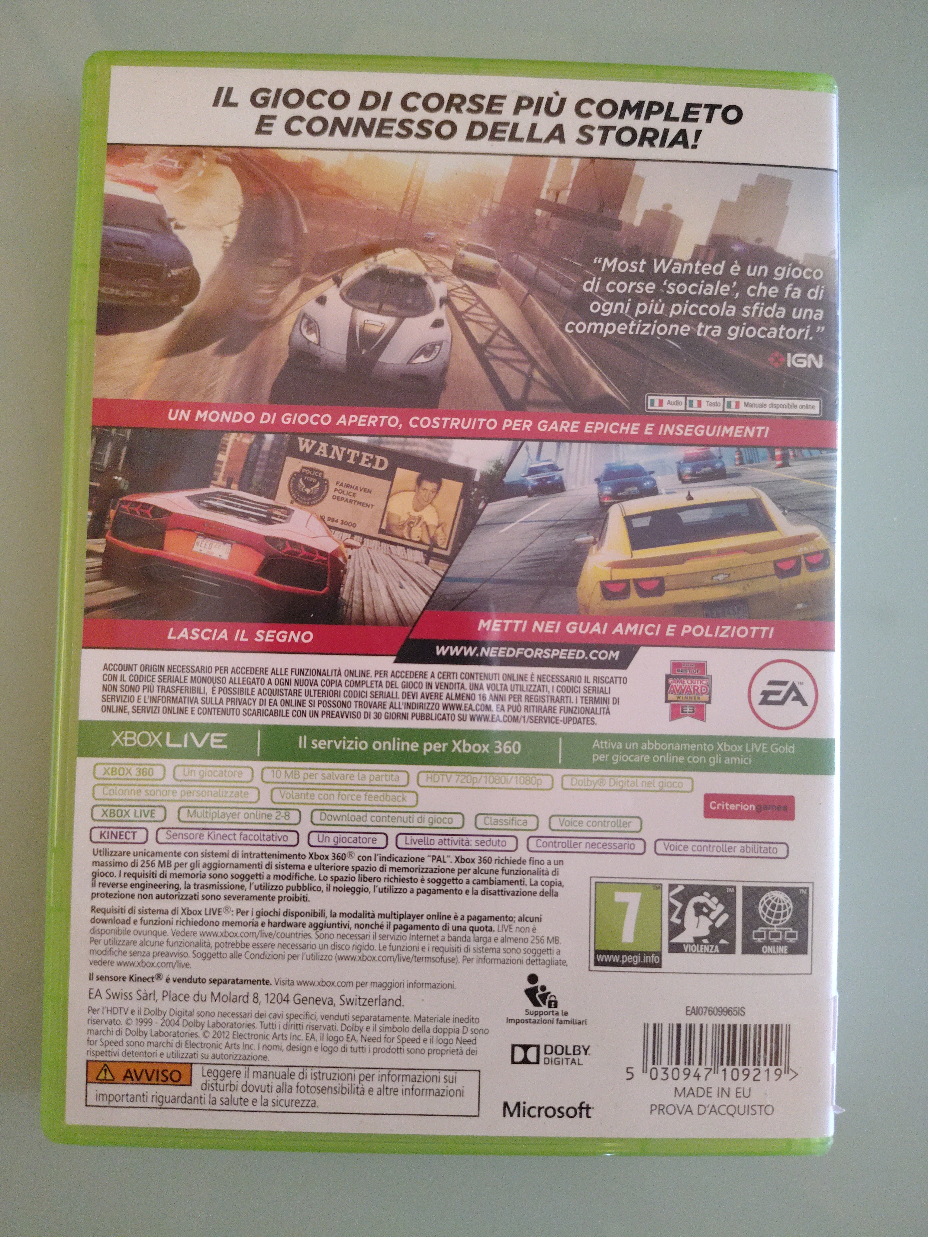 Need For Speed Most Wanted ita ( no manuale )