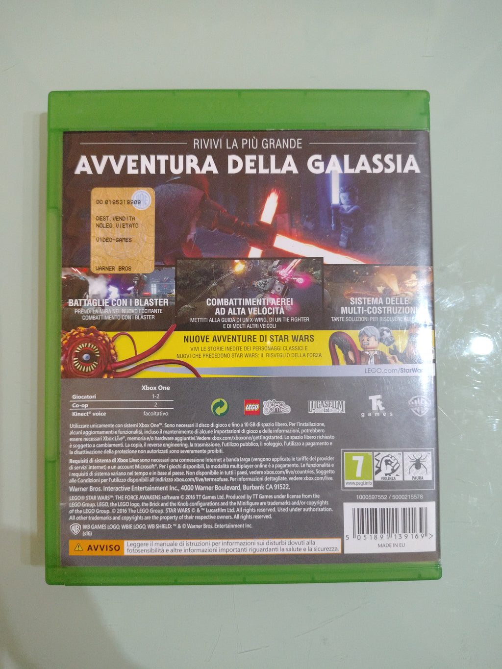 LEGO IL RISVEGLIO DELLA FORZA XBOX  ONE VERSIONE  ITALIANA