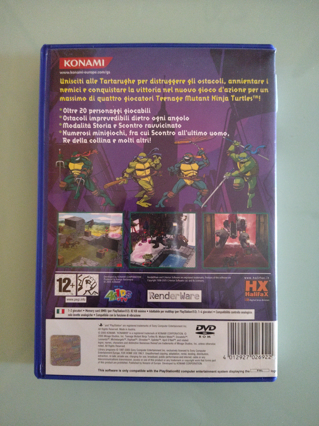 TEENAGE MUTANT NINJA TURTLES MUTANT MELEE USATO PS2 VERSIONE ITALIANA