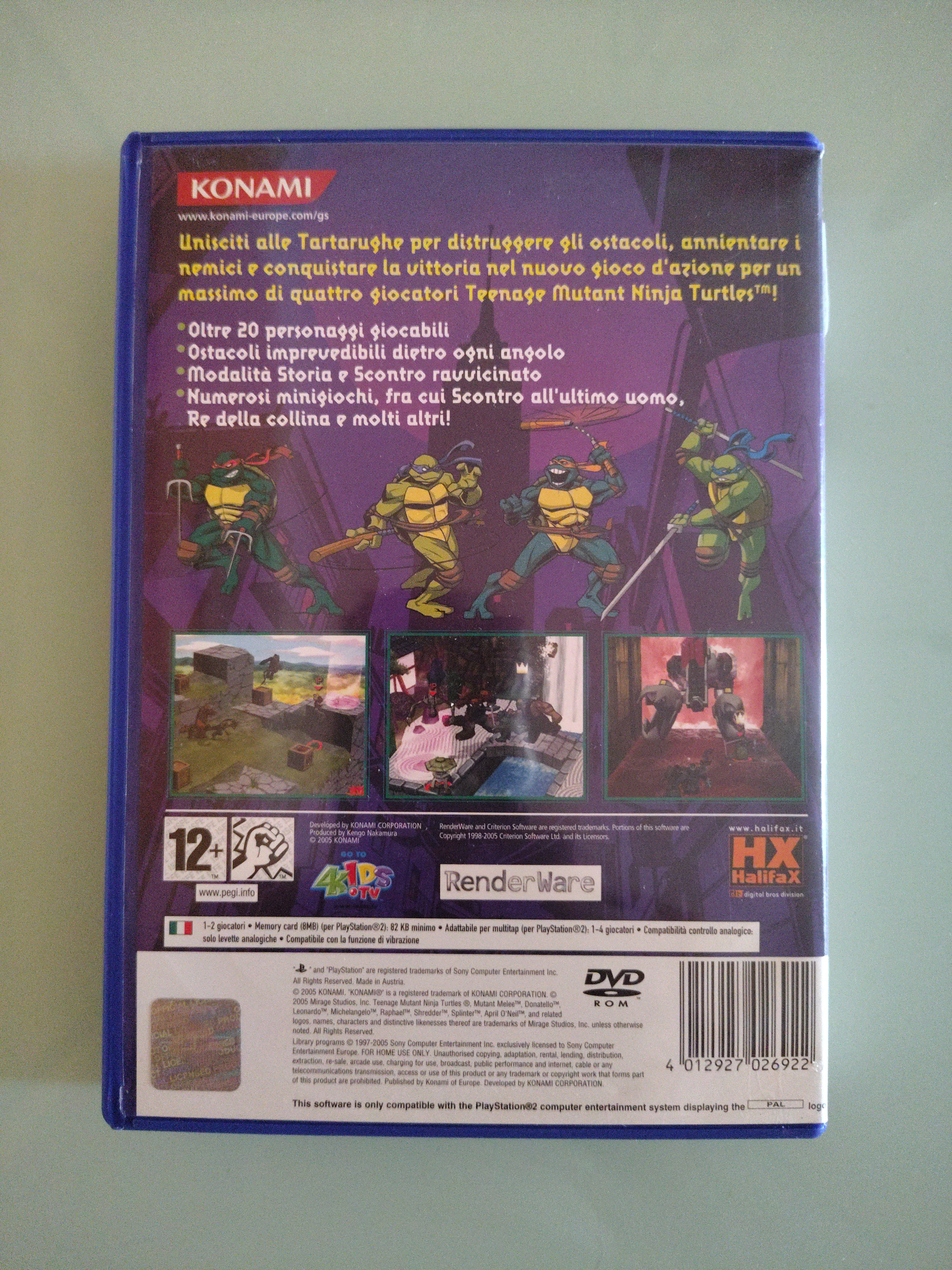 TEENAGE MUTANT NINJA TURTLES MUTANT MELEE USATO PS2 VERSIONE ITALIANA