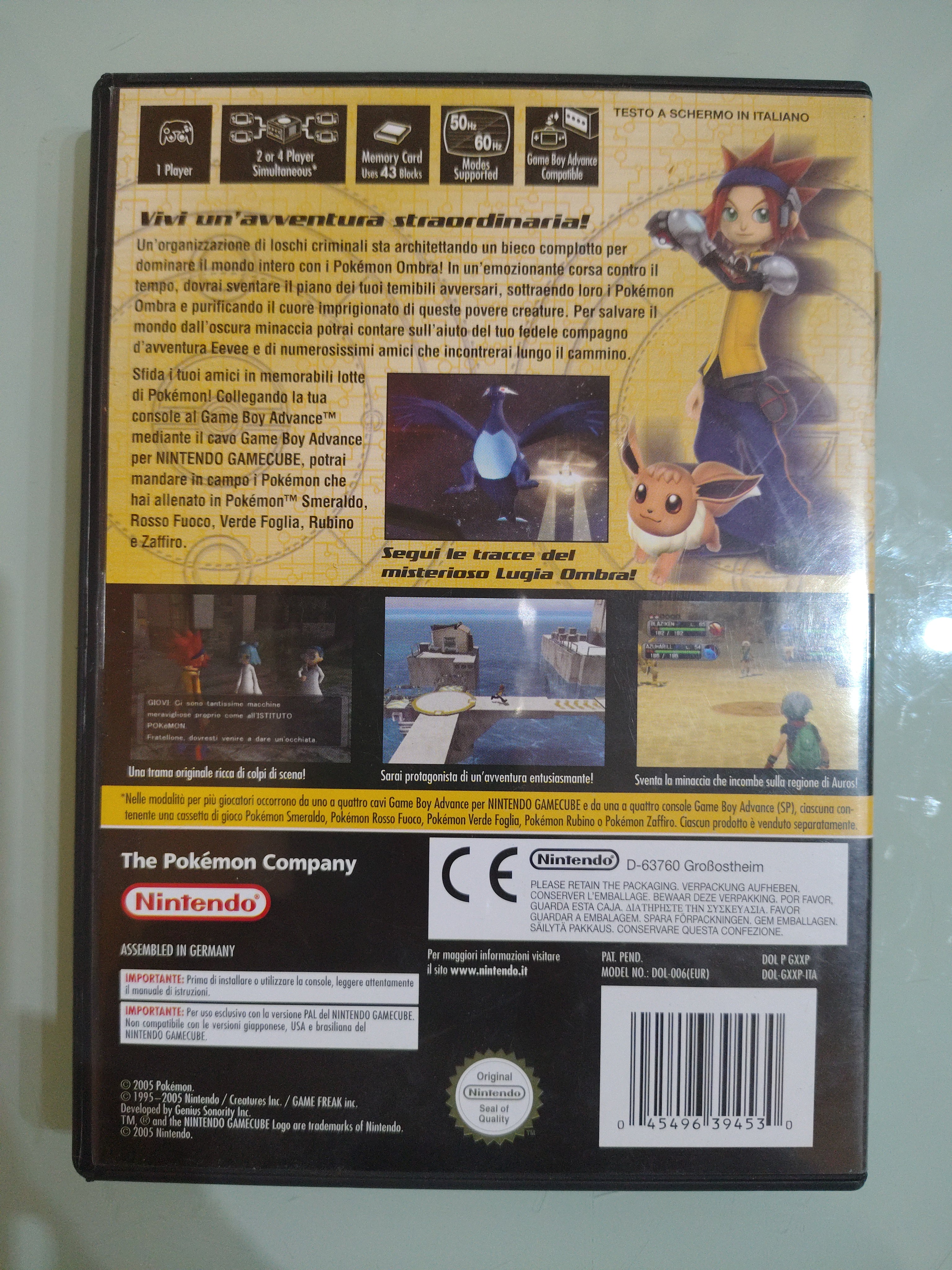 POKÉMON XD TEMPESTA OSCURA ORIGINALE PRIMA STAMPA 🇮🇹 NINTENDO GAMECUBE POKEMON