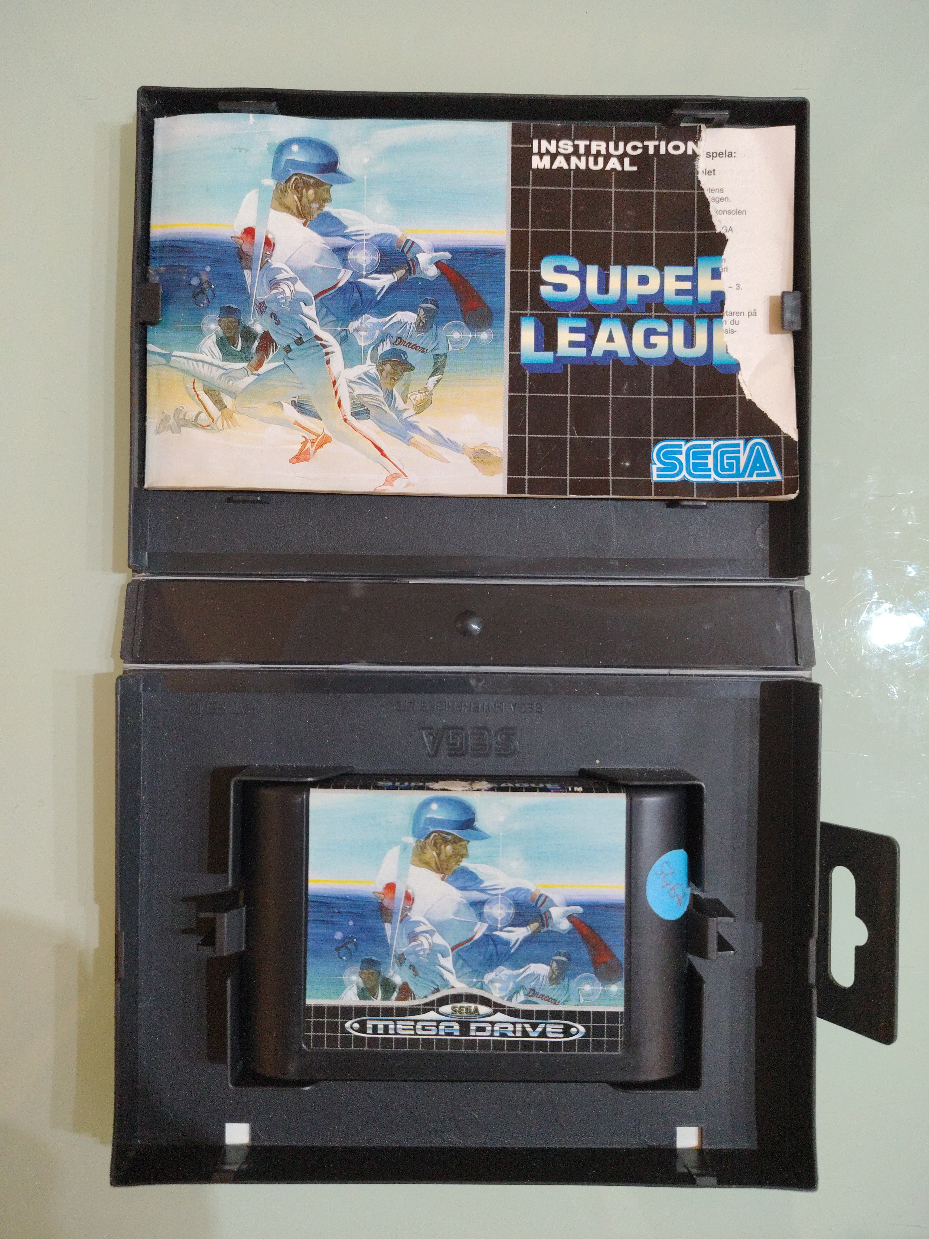 SUPER LEAGUE BASEBALL SEGA MEGA DRIVE GIOCO USATO PAL VERSION
